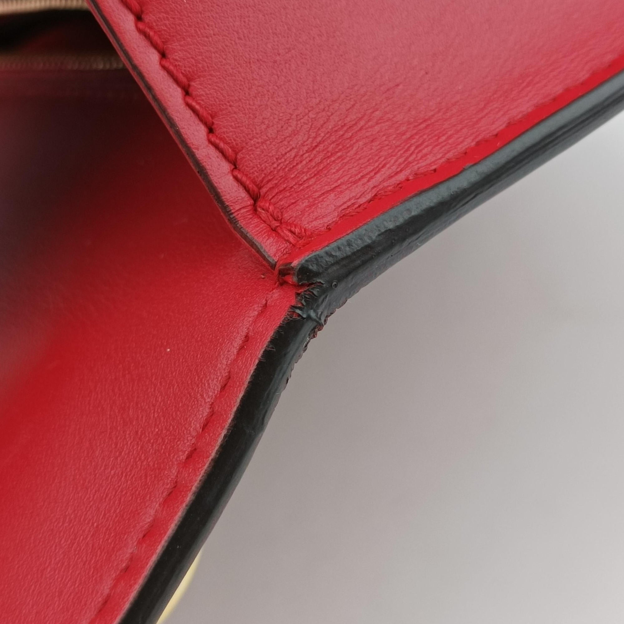 Vintage Gucci Sylvie Red×navy Leather 421882 shoulderbag | stylenewstar