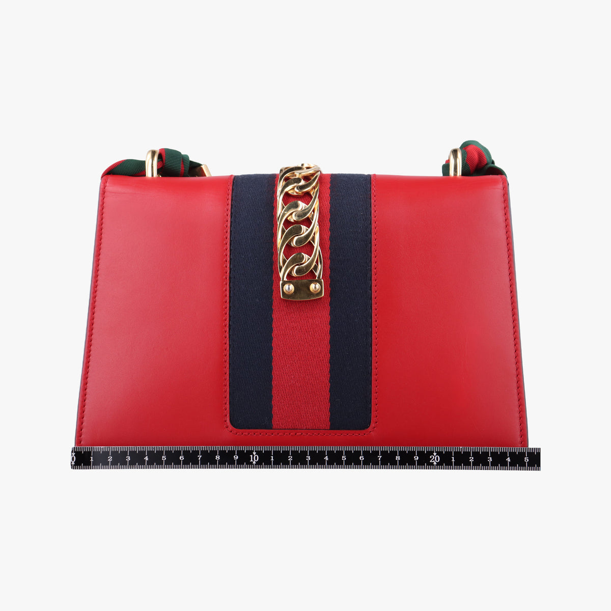 Vintage Gucci Sylvie Red×navy Leather 421882 shoulderbag | stylenewstar
