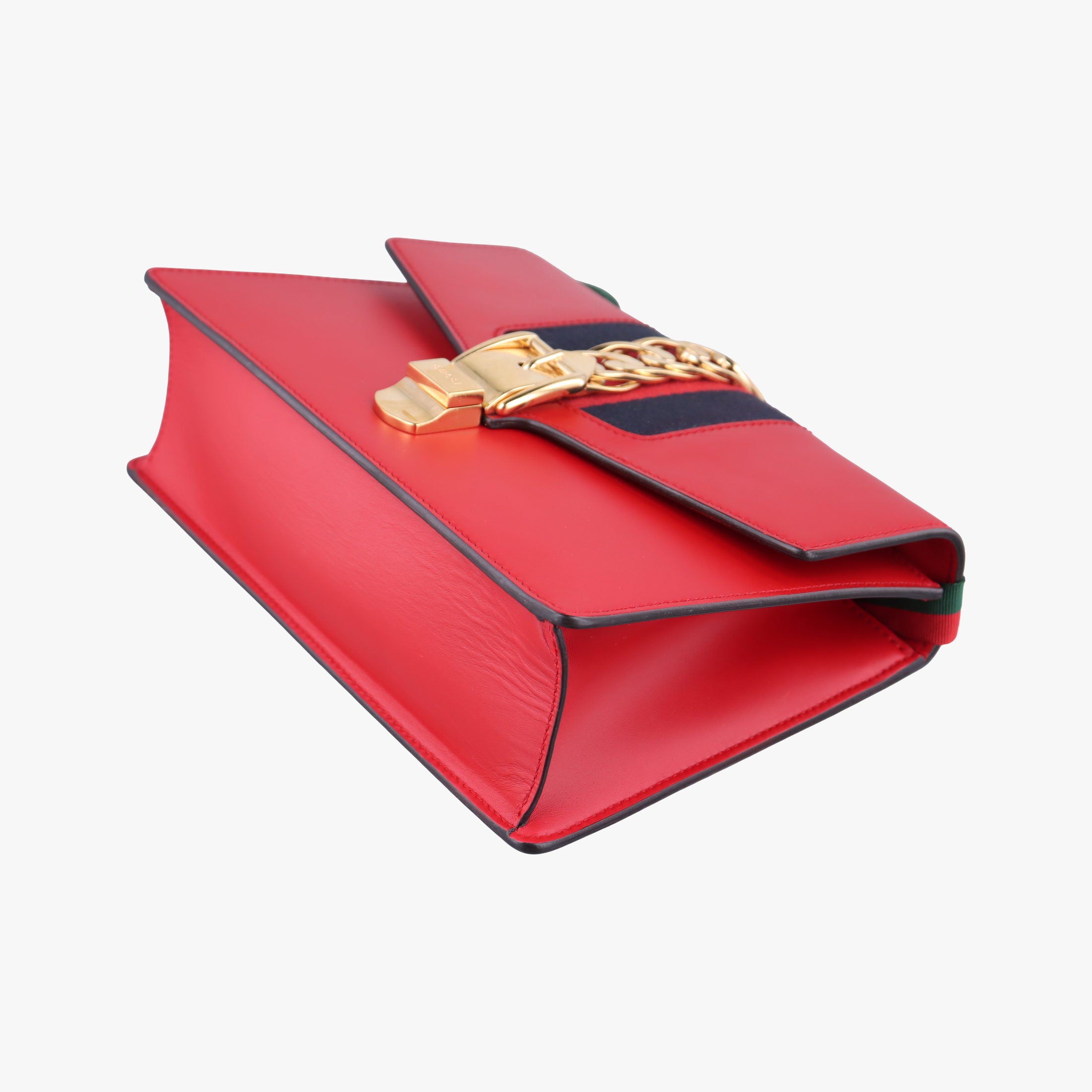 Vintage Gucci Sylvie Red×navy Leather 421882 shoulderbag | stylenewstar