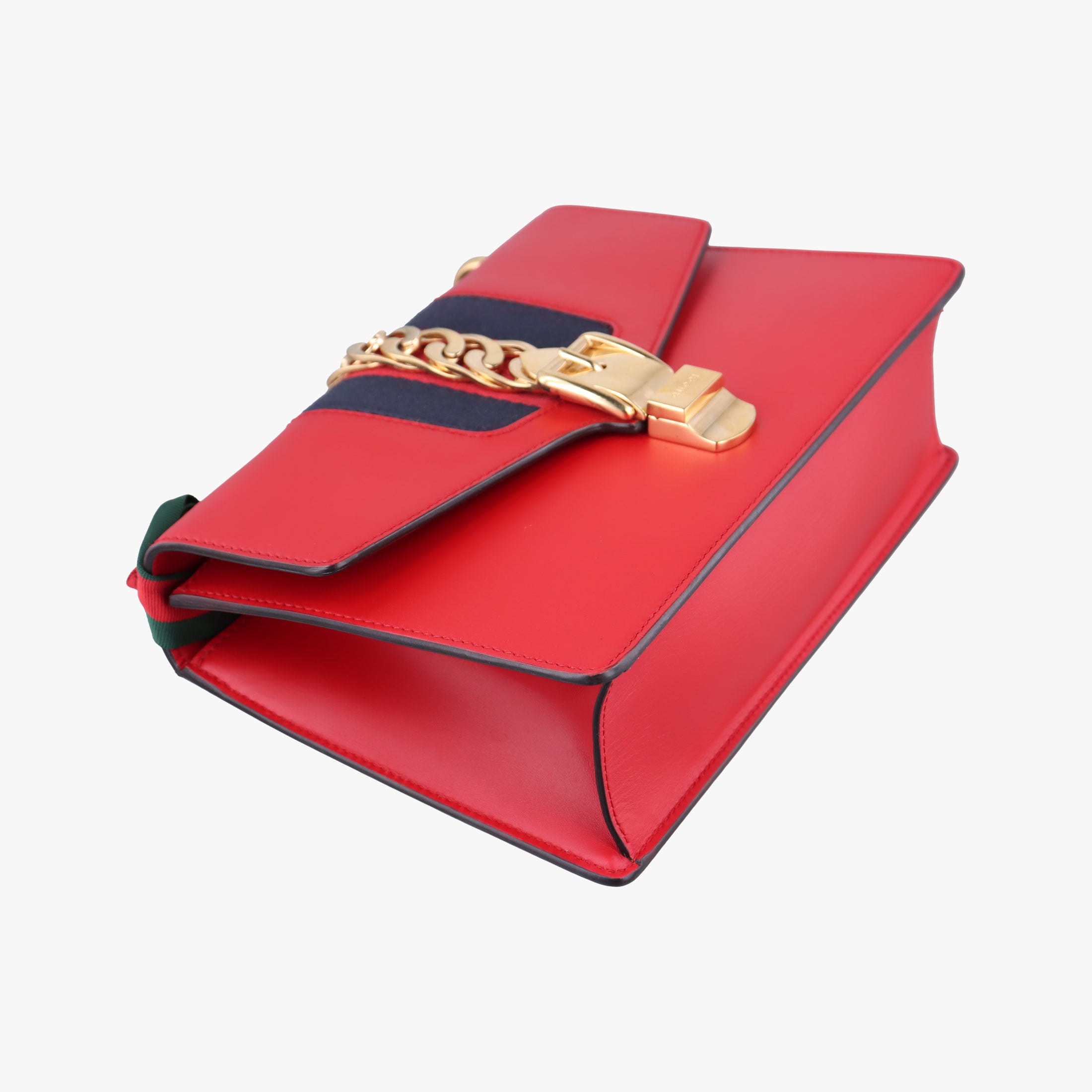 Vintage Gucci Sylvie Red×navy Leather 421882 shoulderbag | stylenewstar