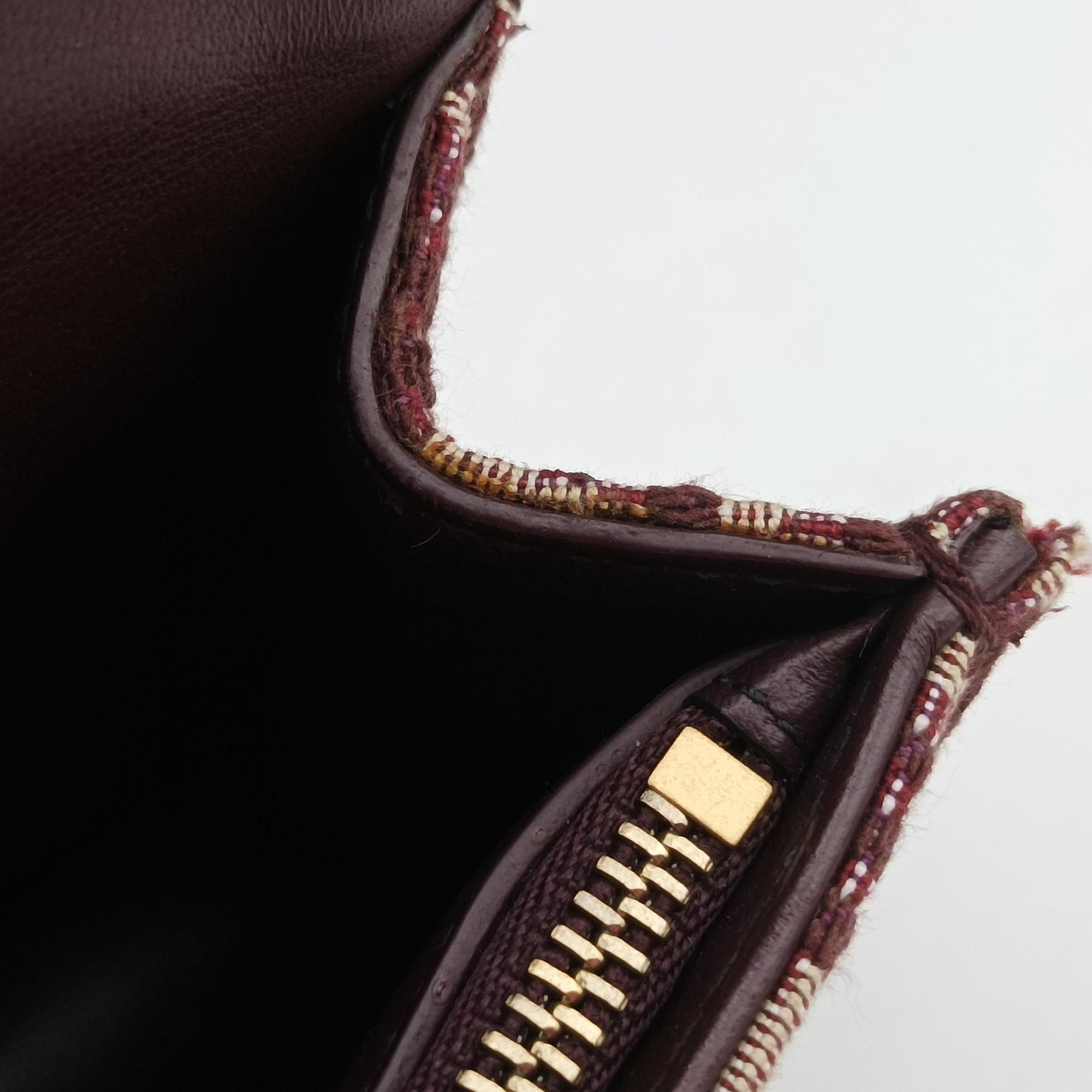 Pre-owned Christian Dior Saddle Red Jacquard  bum bag/waist bag | stylenewstar