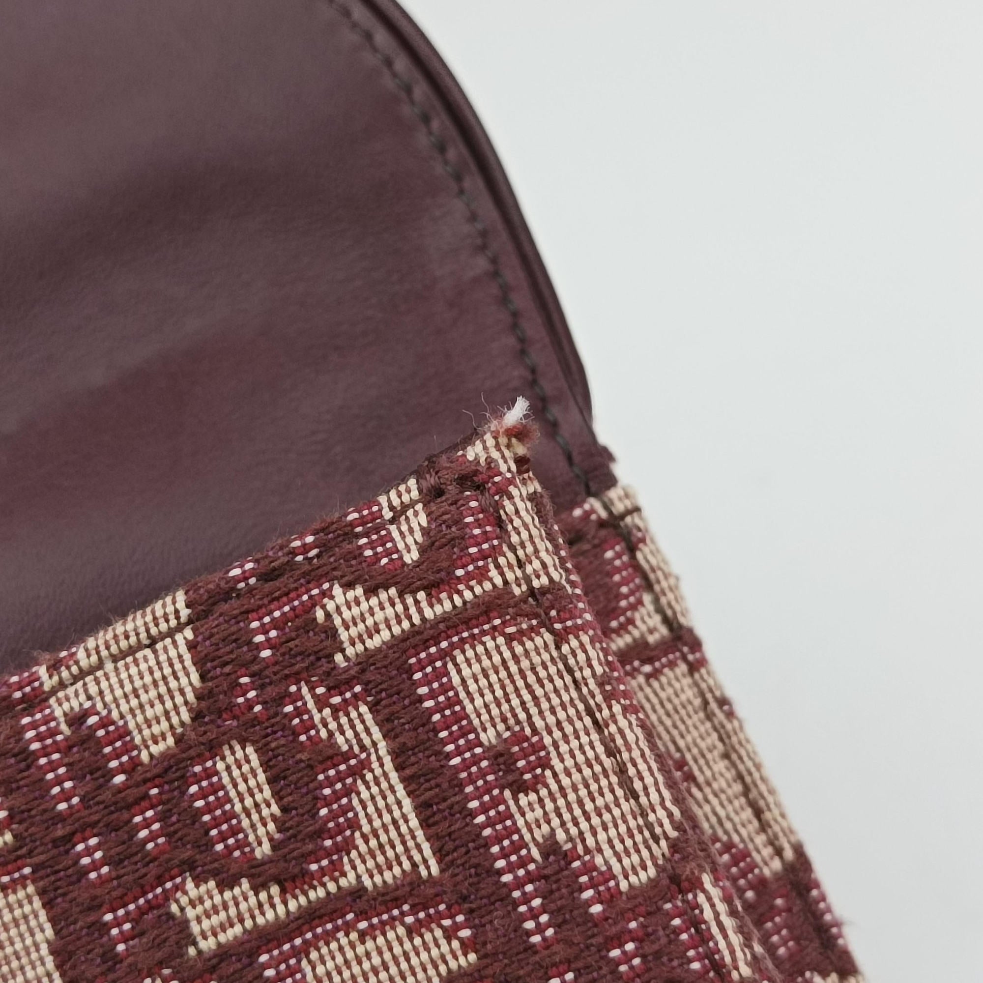 Pre-owned Christian Dior Saddle Red Jacquard  bum bag/waist bag | stylenewstar
