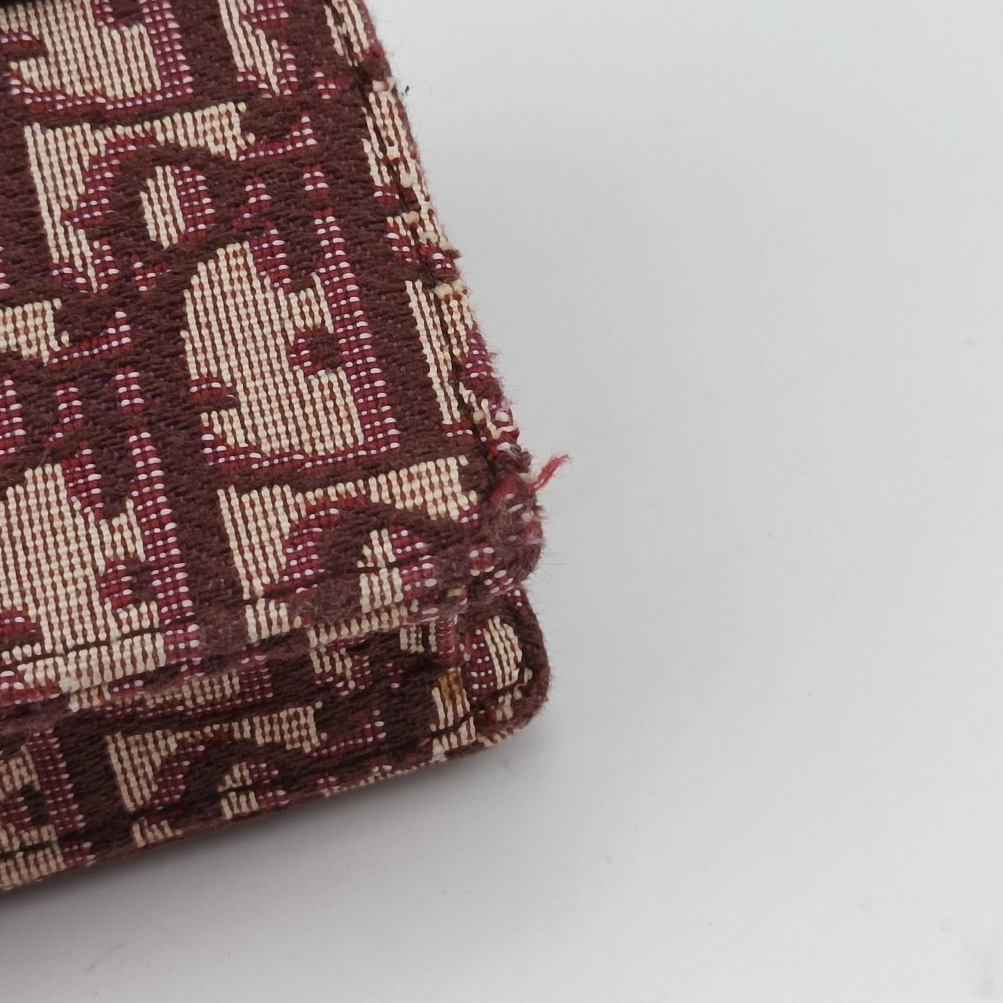 Pre-owned Christian Dior Saddle Red Jacquard  bum bag/waist bag | stylenewstar