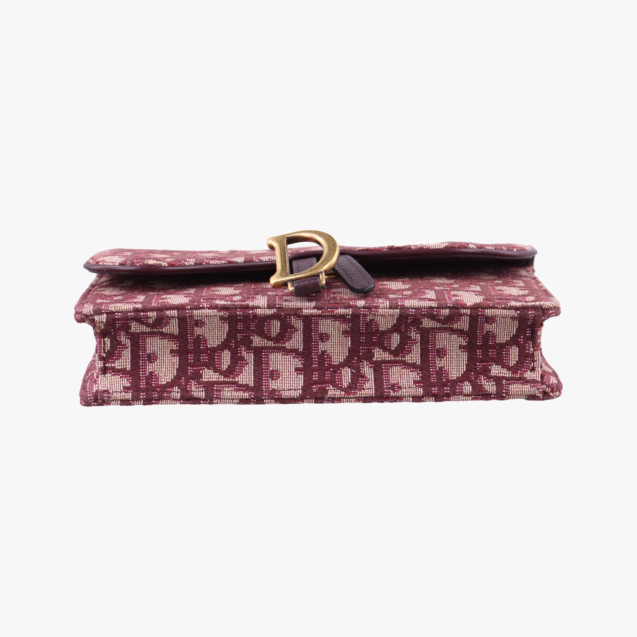 Pre-owned Christian Dior Saddle Red Jacquard  bum bag/waist bag | stylenewstar