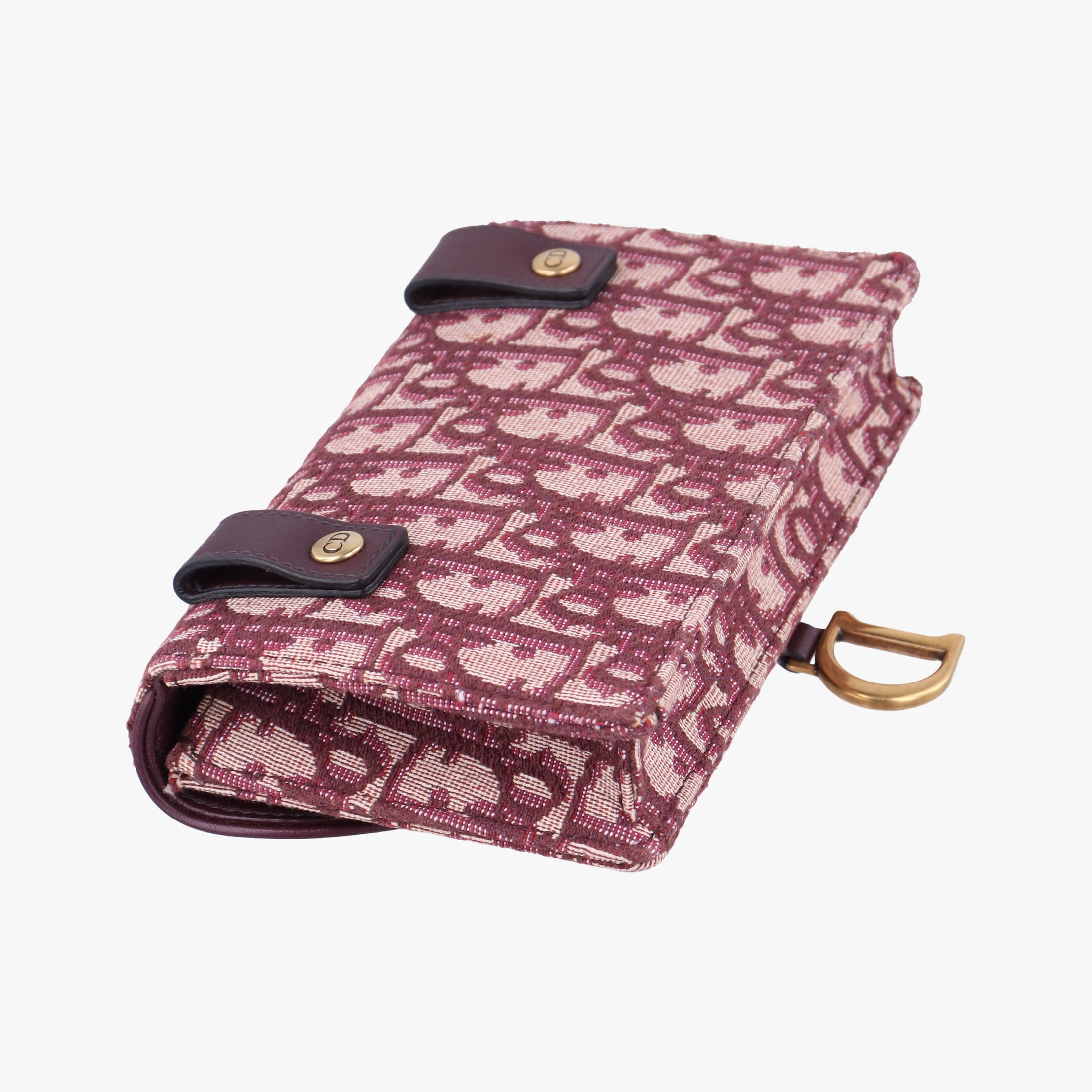 Pre-owned Christian Dior Saddle Red Jacquard  bum bag/waist bag | stylenewstar