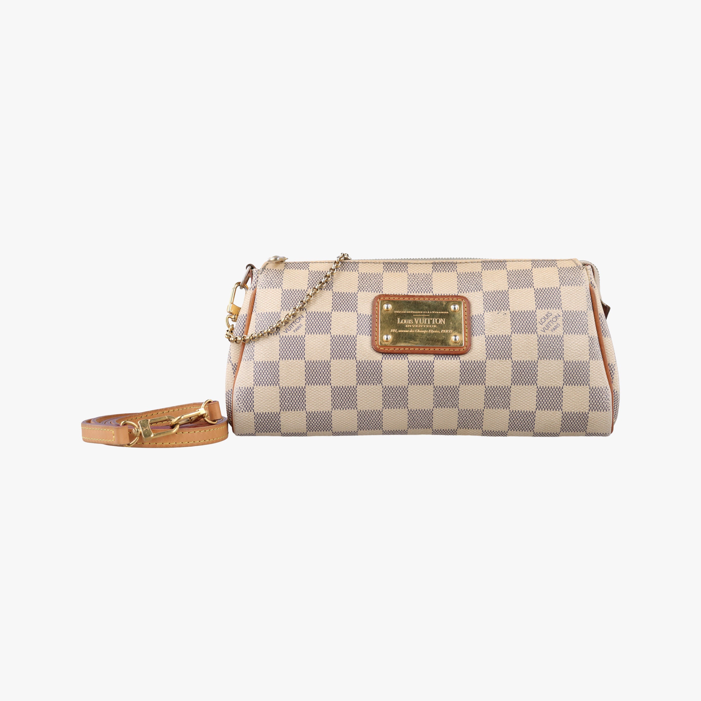 Pre-owned Louis Vuitton EVA Azur Damier Canvas N55214 shoulderbag | stylenewstar