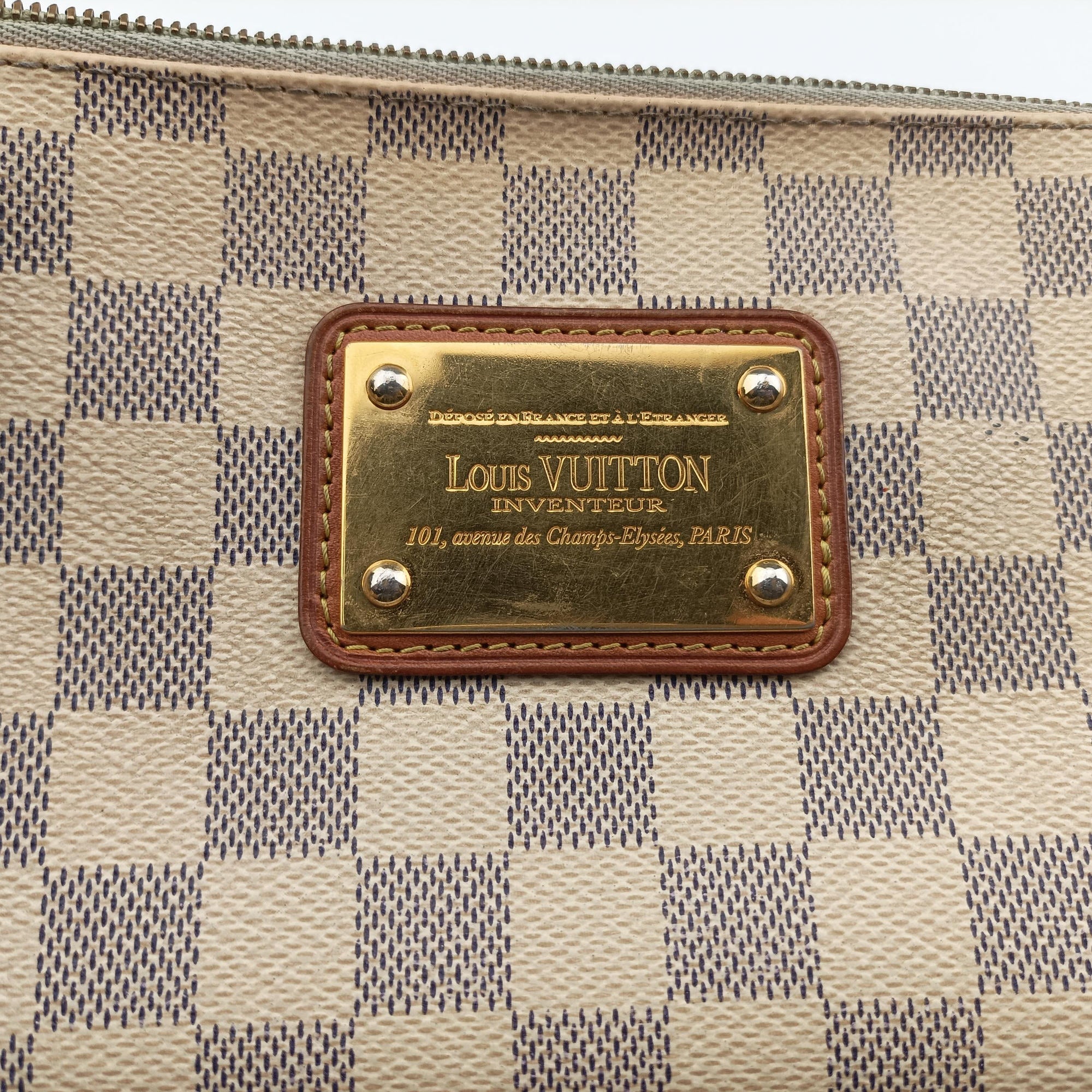Pre-owned Louis Vuitton EVA Azur Damier Canvas N55214 shoulderbag | stylenewstar
