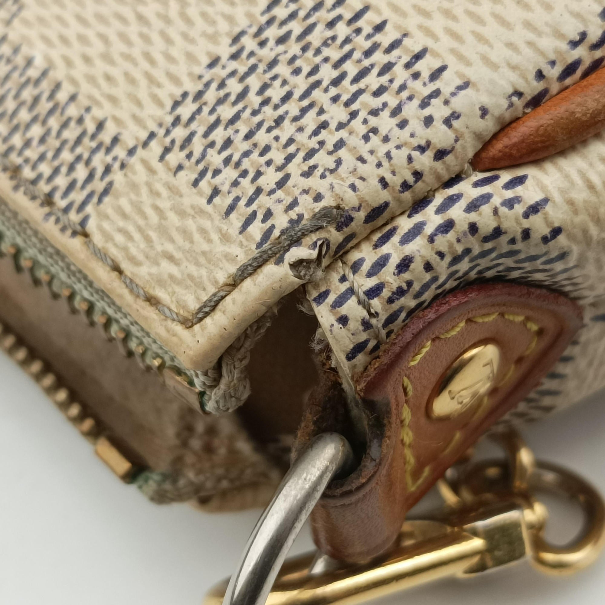 Pre-owned Louis Vuitton EVA Azur Damier Canvas N55214 shoulderbag | stylenewstar