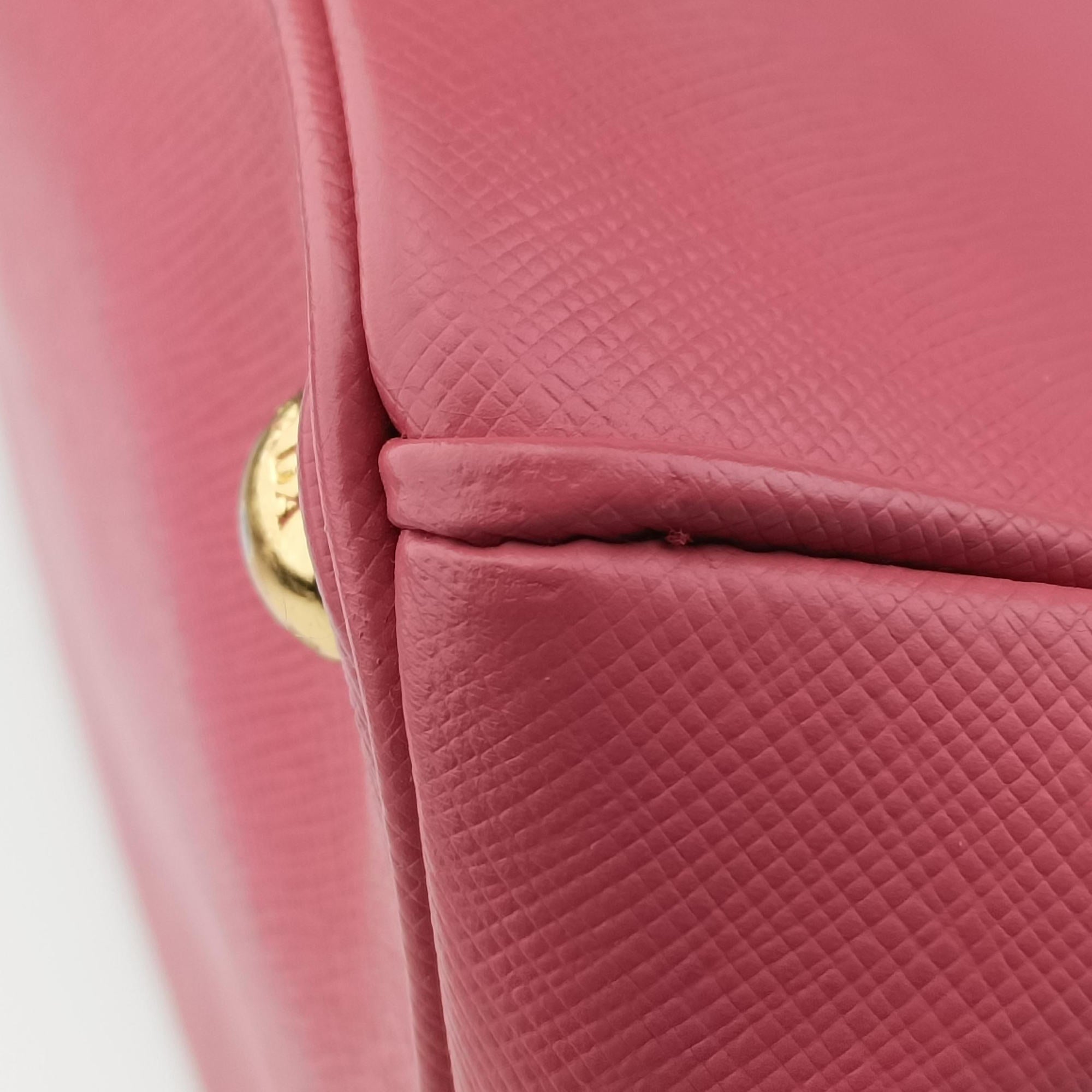 Secondhand Prada Galleria Rose SAFFIANO Leather BN1844 handbag | stylenewstar