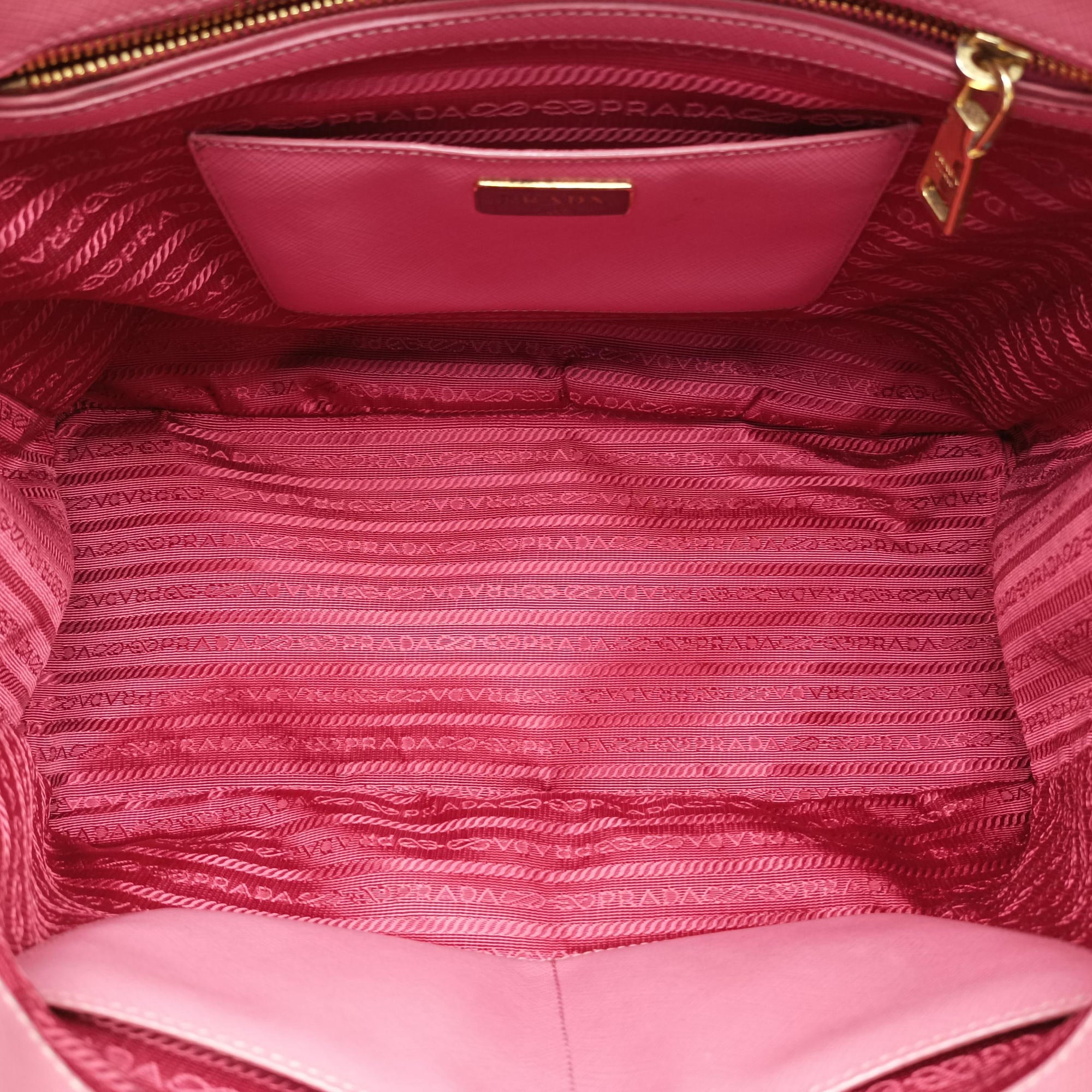 Secondhand Prada Galleria Rose SAFFIANO Leather BN1844 handbag | stylenewstar