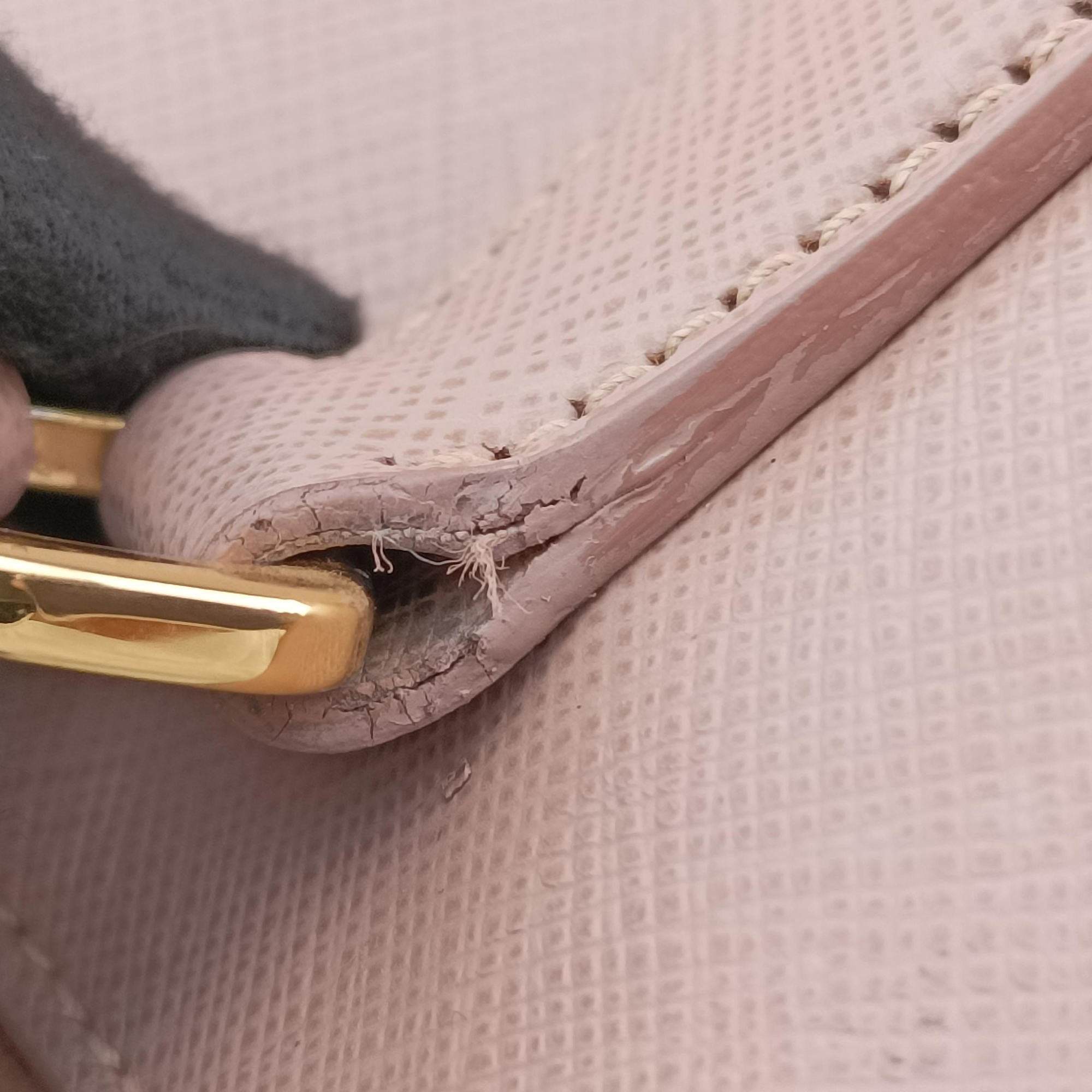Pre-owned Prada Galleria Pink SAFFIANO Leather BN2274 handbag | stylenewstar