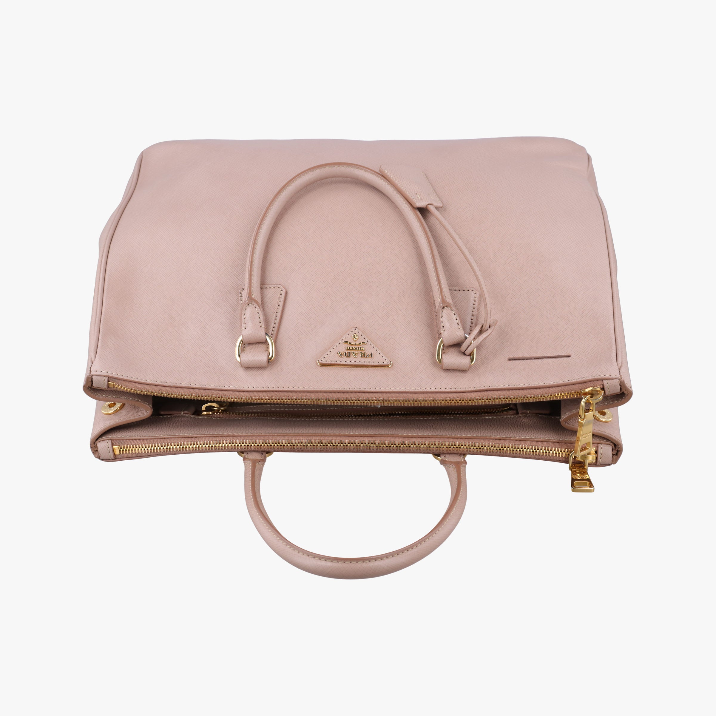 Pre-owned Prada Galleria Pink SAFFIANO Leather BN2274 handbag | stylenewstar