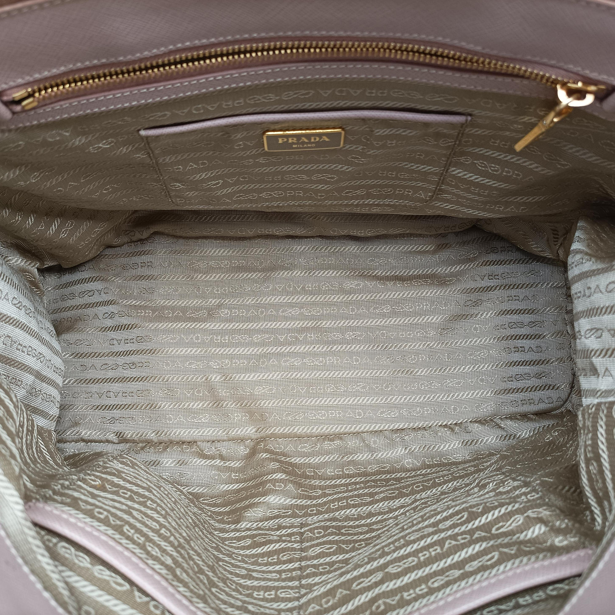 Pre-owned Prada Galleria Pink SAFFIANO Leather BN2274 handbag | stylenewstar