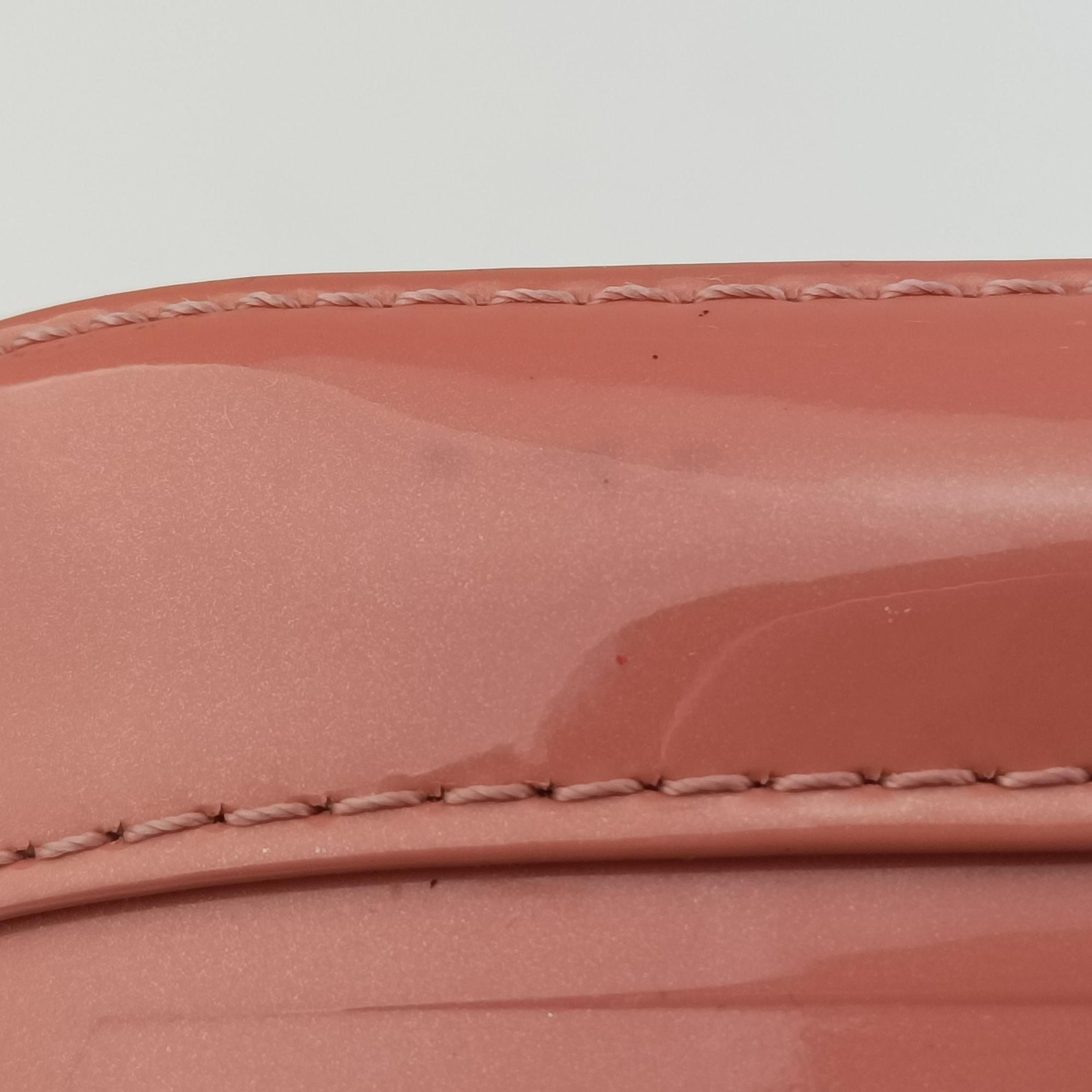 Pre-owned Louis Vuitton Alma BB Rose Ballerine Vernis M54704 shoulderbag | stylenewstar
