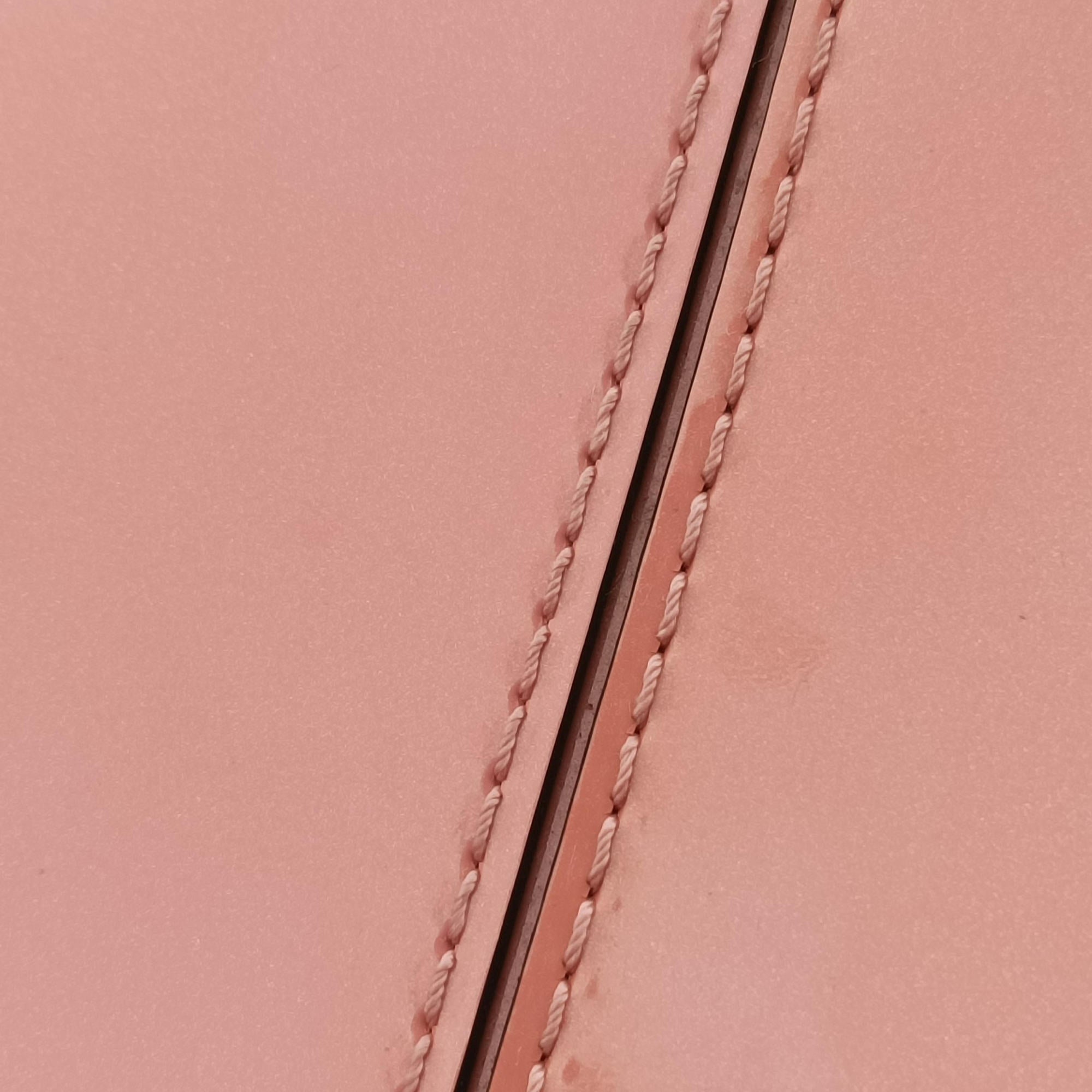Pre-owned Louis Vuitton Alma BB Rose Ballerine Vernis M54704 shoulderbag | stylenewstar