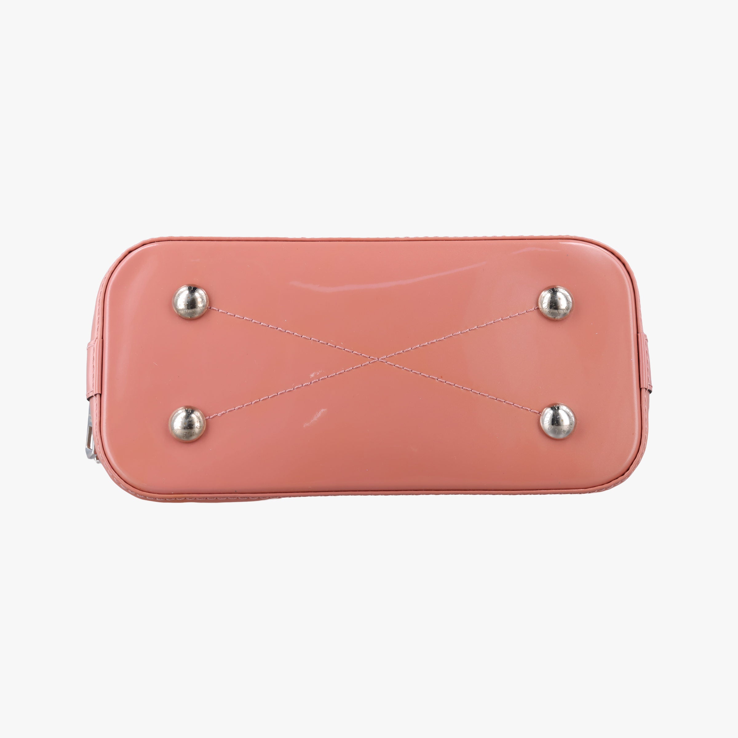 Pre-owned Louis Vuitton Alma BB Rose Ballerine Vernis M54704 shoulderbag | stylenewstar
