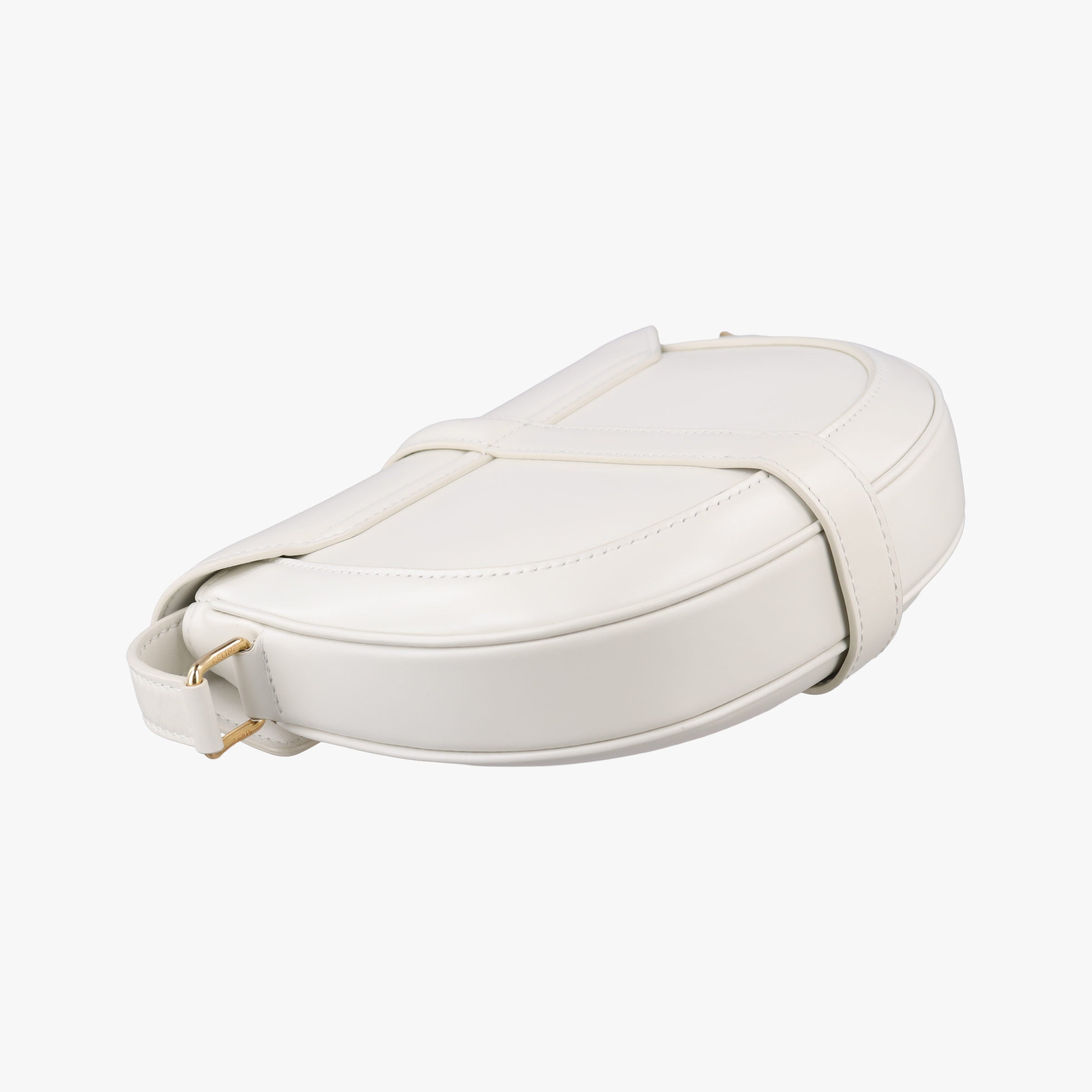 Pre-owned Celine Small Besace 16 White Leather  shoulderbag | stylenewstar