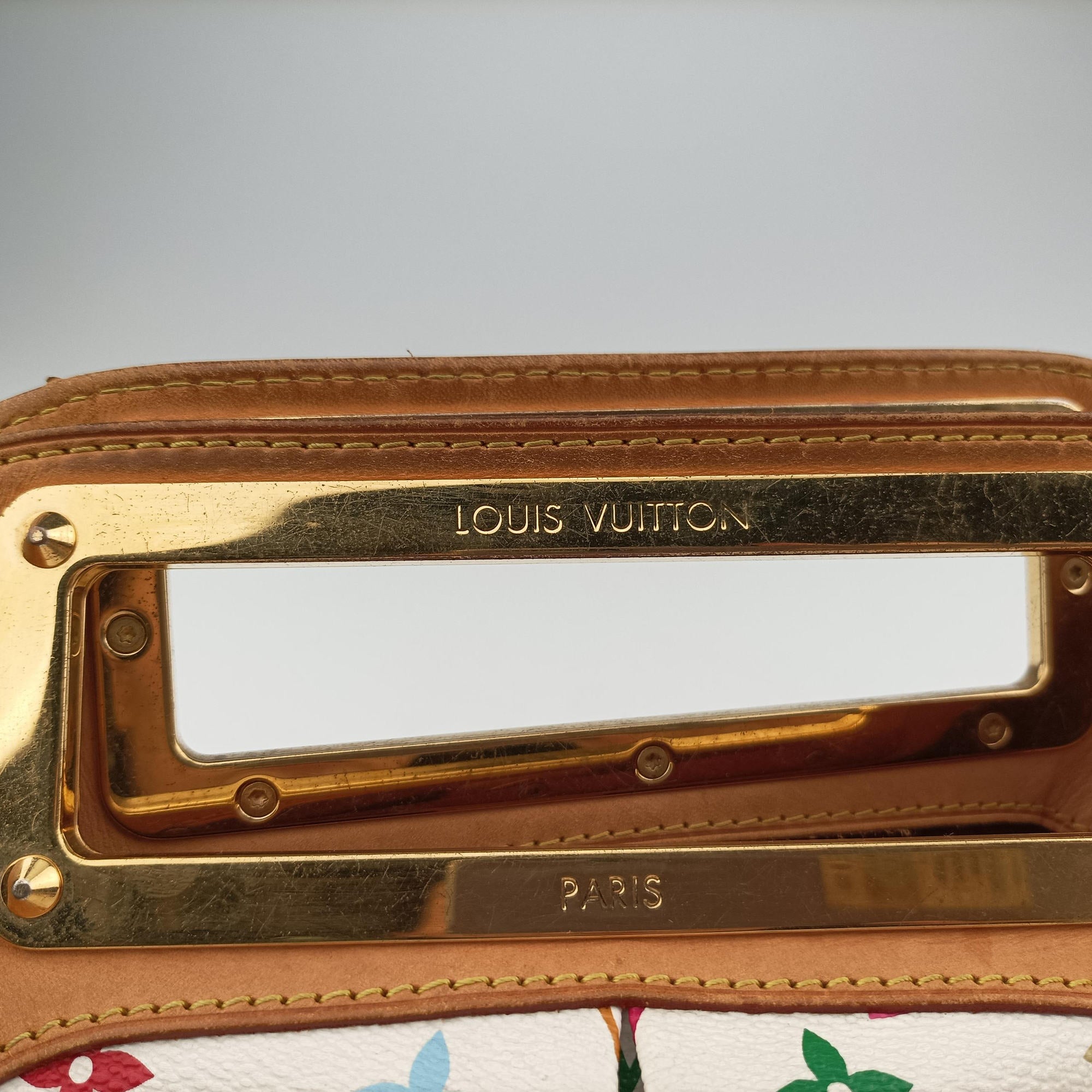 Secondhand Louis Vuitton JUDY MM white Monogram Multicolor M40255 shoulderbag | stylenewstar