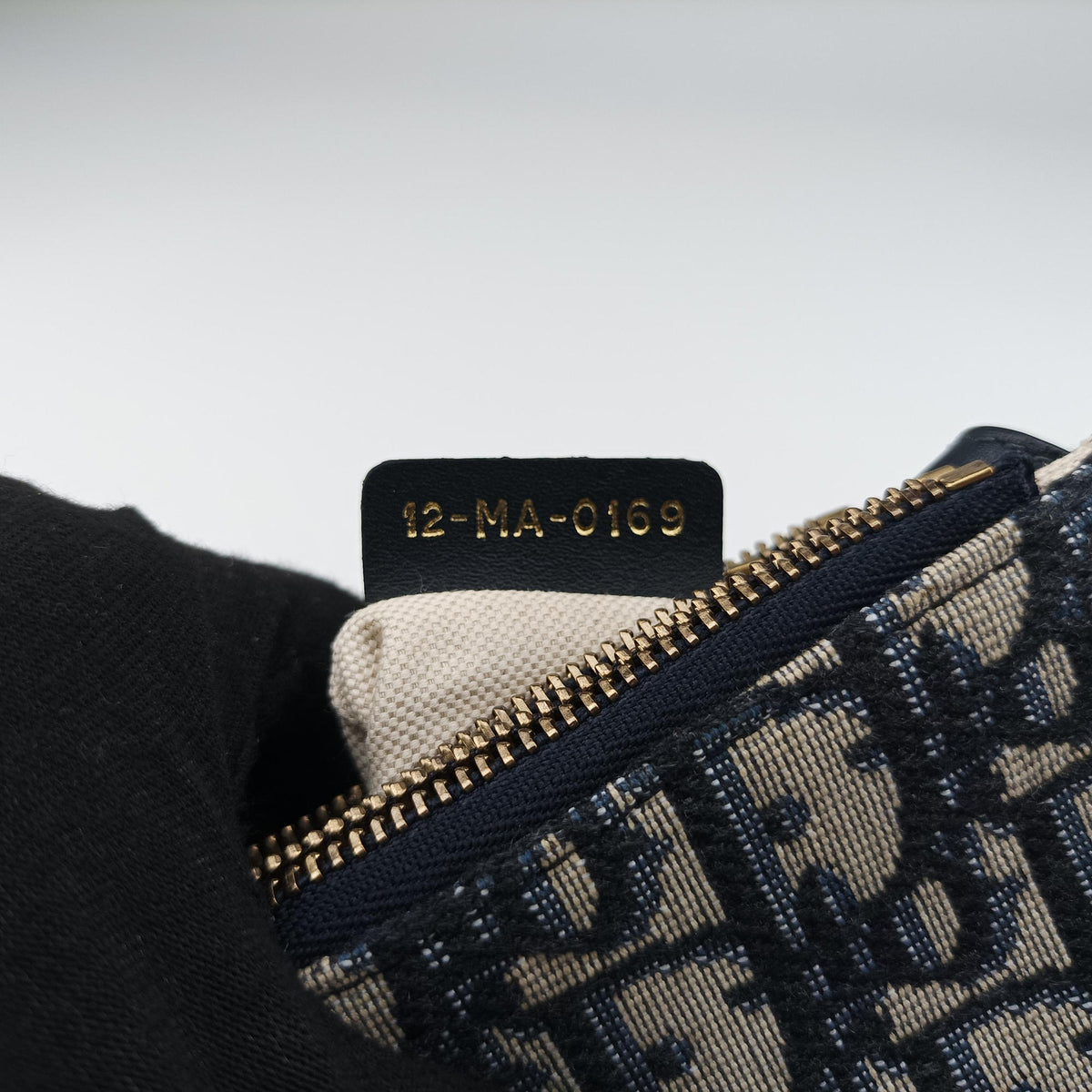 Pre-owned Christian Dior Saddle Blue Jacquard  shoulderbag | stylenewstar