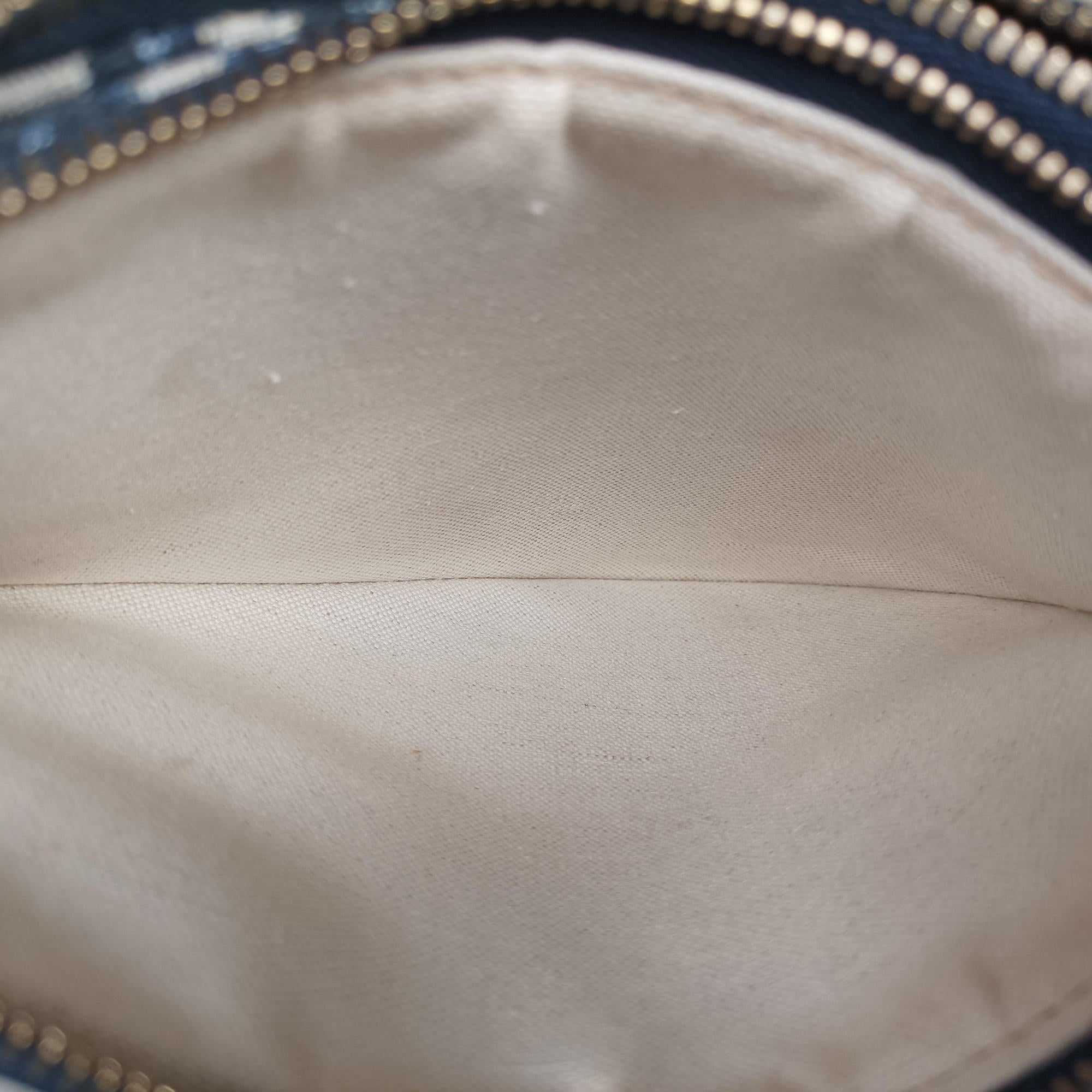 Pre-owned Christian Dior Saddle Blue Jacquard  shoulderbag | stylenewstar