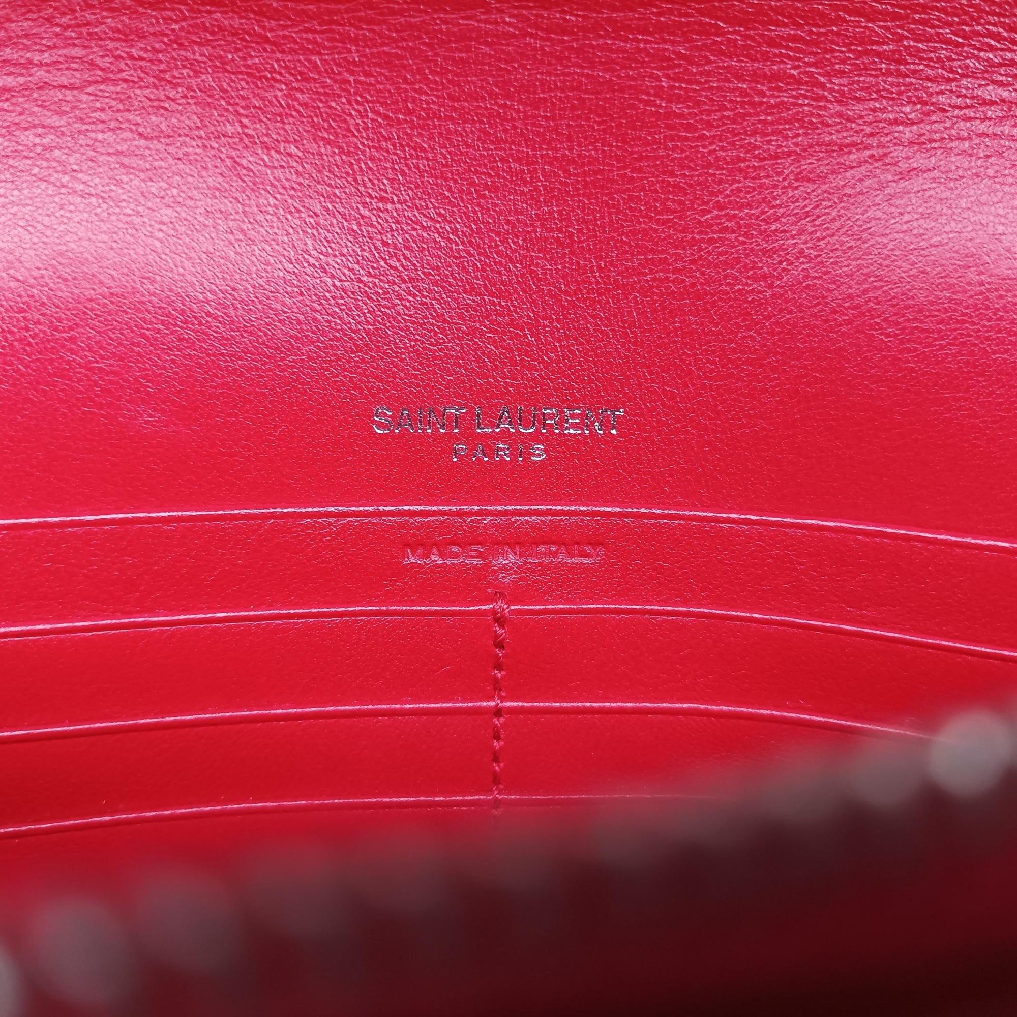 Secondhand Yves Saint Laurent Sunset Red Leather 533026 shoulderbag | stylenewstar