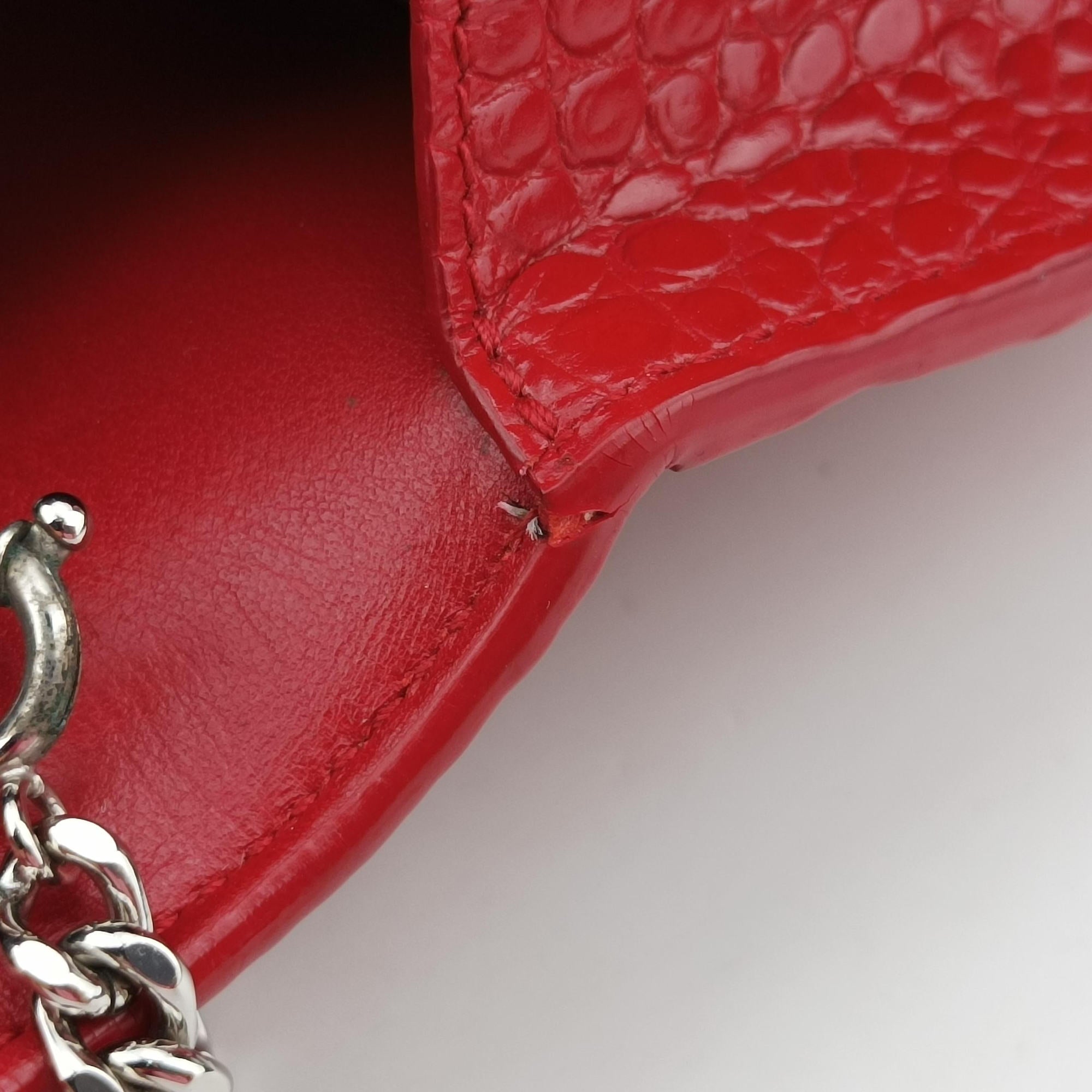 Secondhand Yves Saint Laurent Sunset Red Leather 533026 shoulderbag | stylenewstar