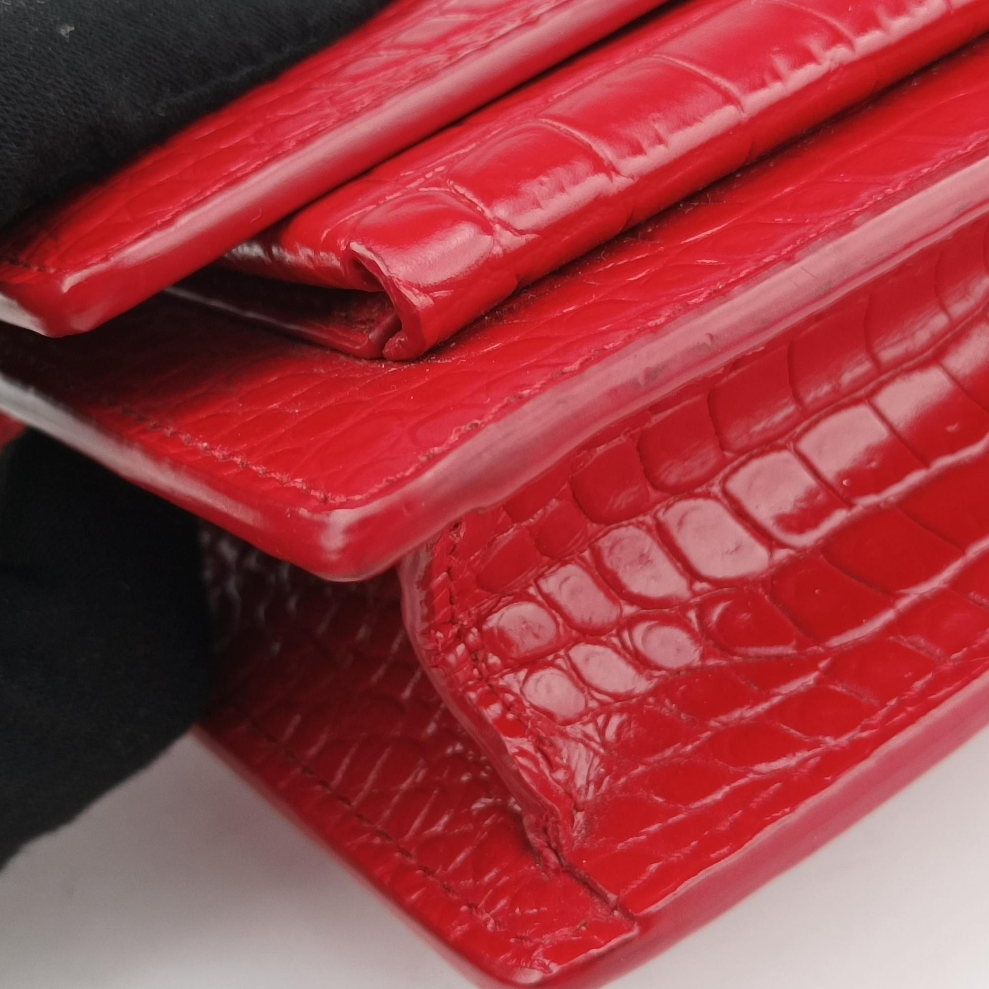 Secondhand Yves Saint Laurent Sunset Red Leather 533026 shoulderbag | stylenewstar