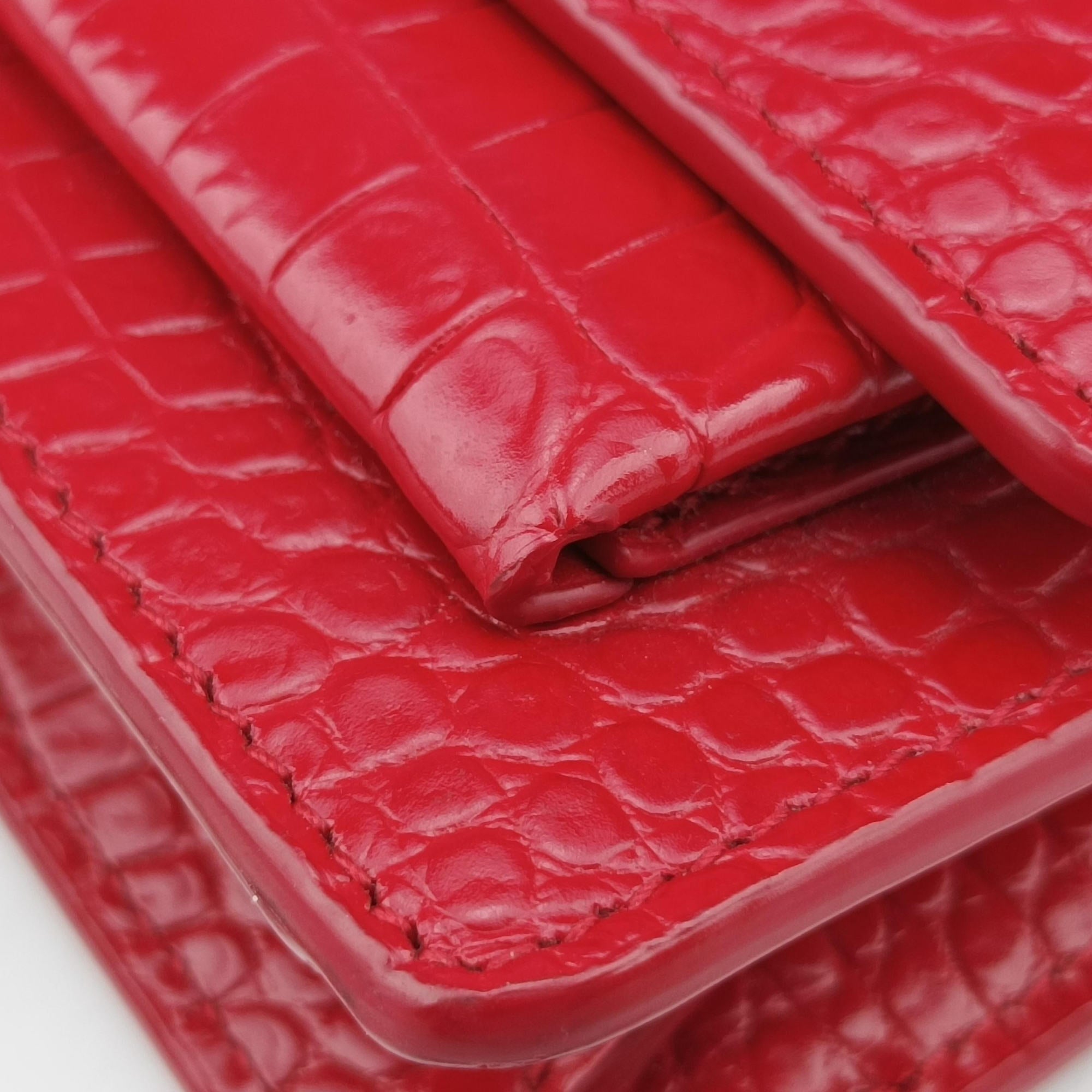 Secondhand Yves Saint Laurent Sunset Red Leather 533026 shoulderbag | stylenewstar