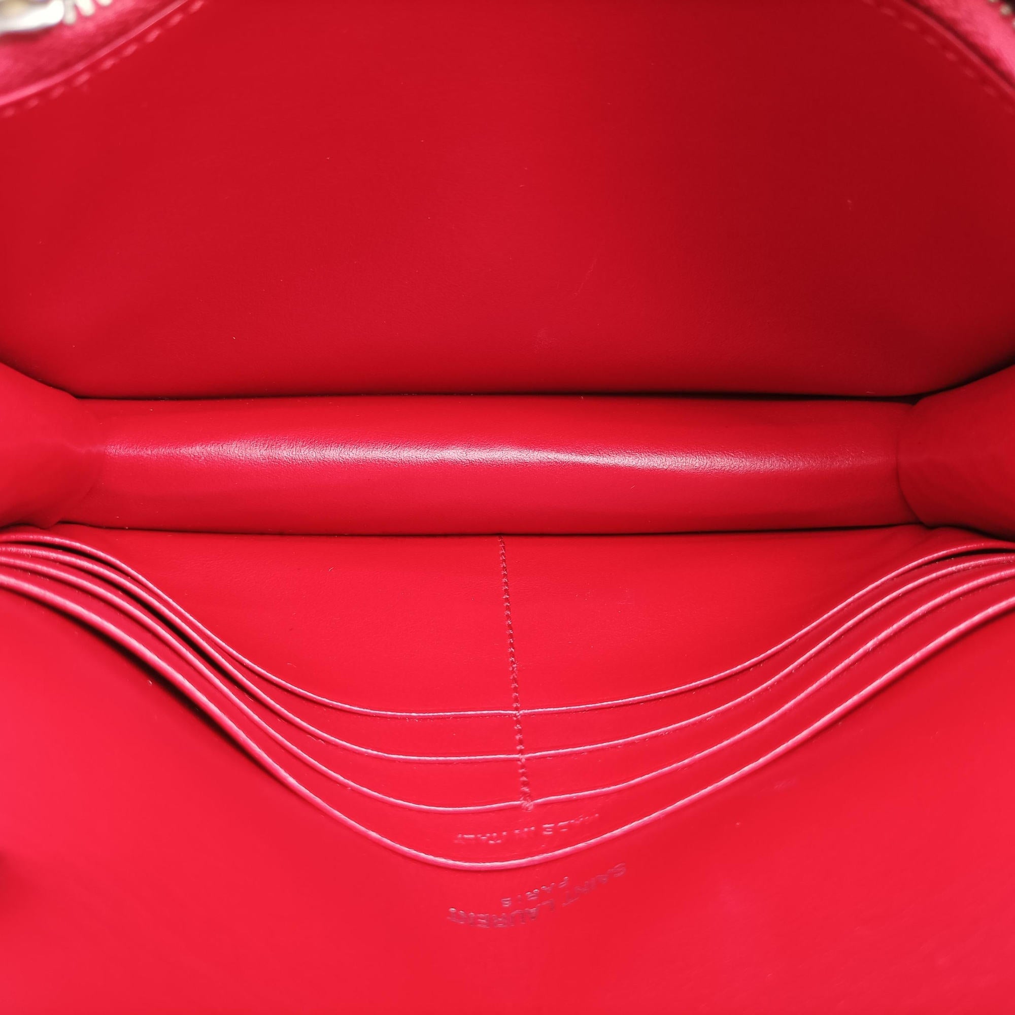 Secondhand Yves Saint Laurent Sunset Red Leather 533026 shoulderbag | stylenewstar
