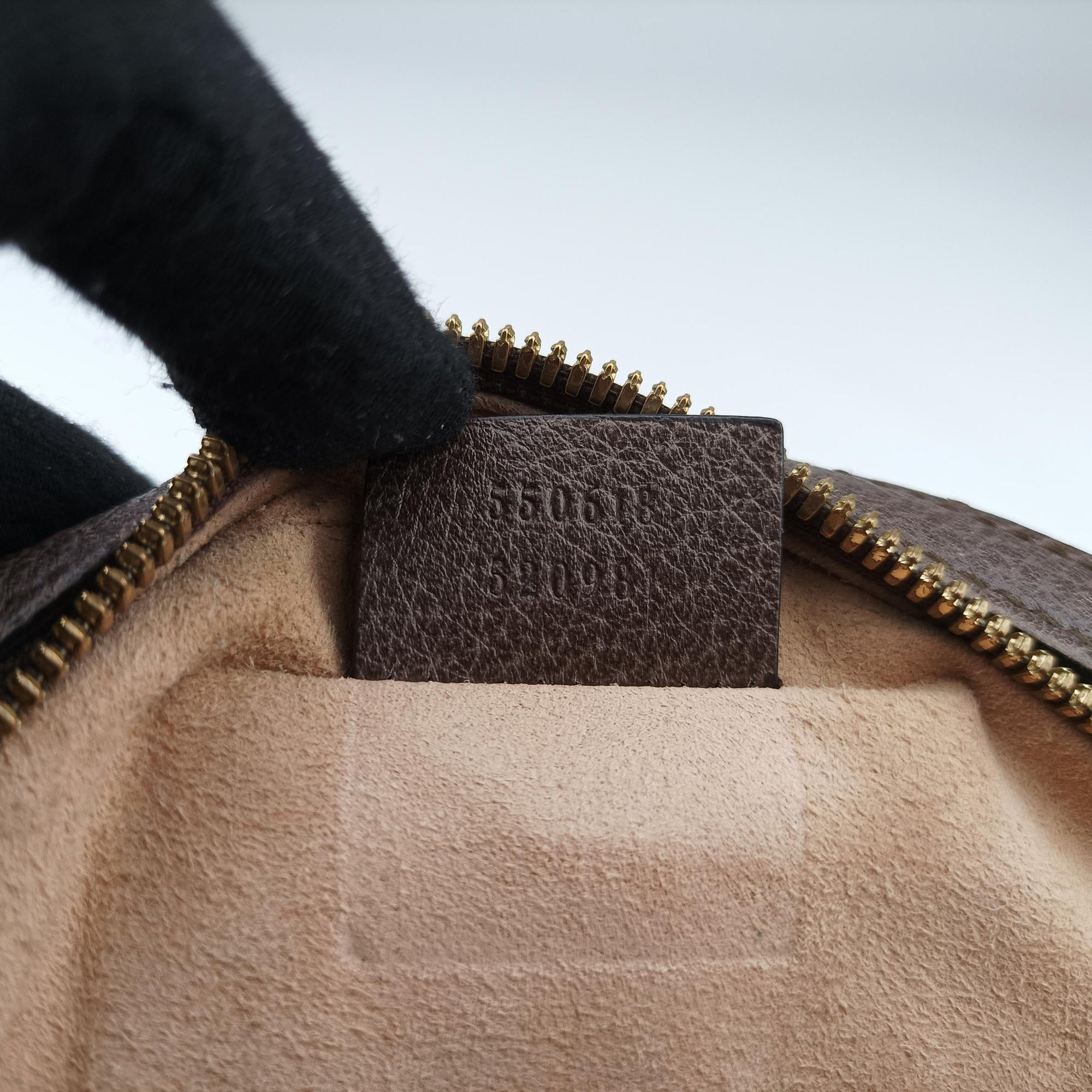 Pre-owned Gucci Ophidia Brown×beige×multi PVC coated canvas×Leather 550618 shoulderbag | stylenewstar