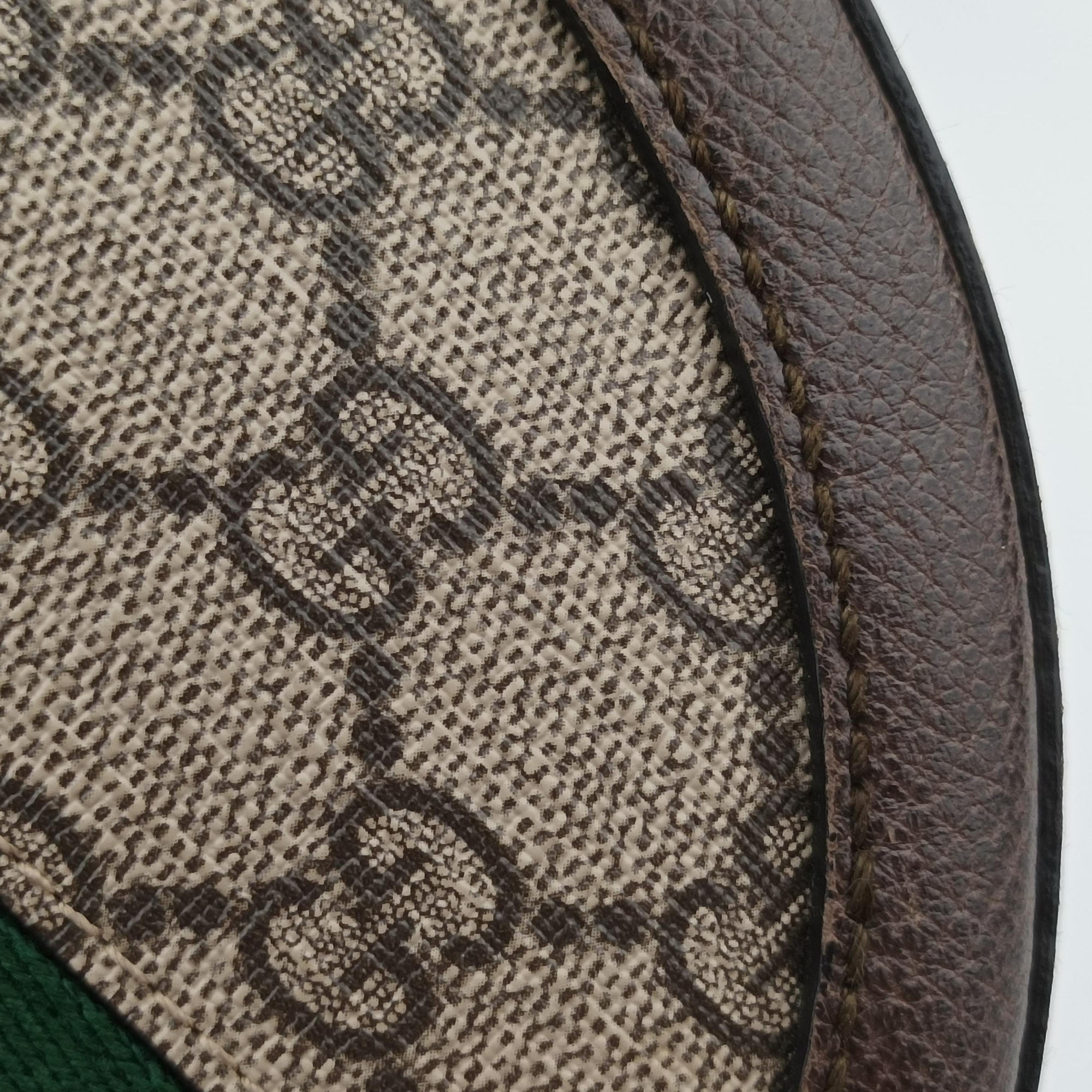Pre-owned Gucci Ophidia Brown×beige×multi PVC coated canvas×Leather 550618 shoulderbag | stylenewstar