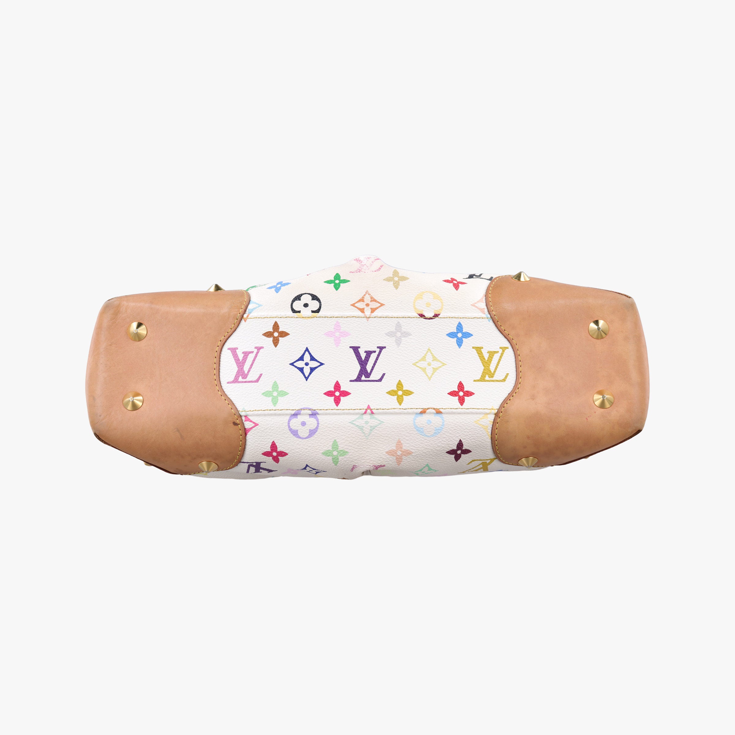 Pre-owned Louis Vuitton JUDY MM white Monogram Multicolor M40255 shoulderbag | stylenewstar