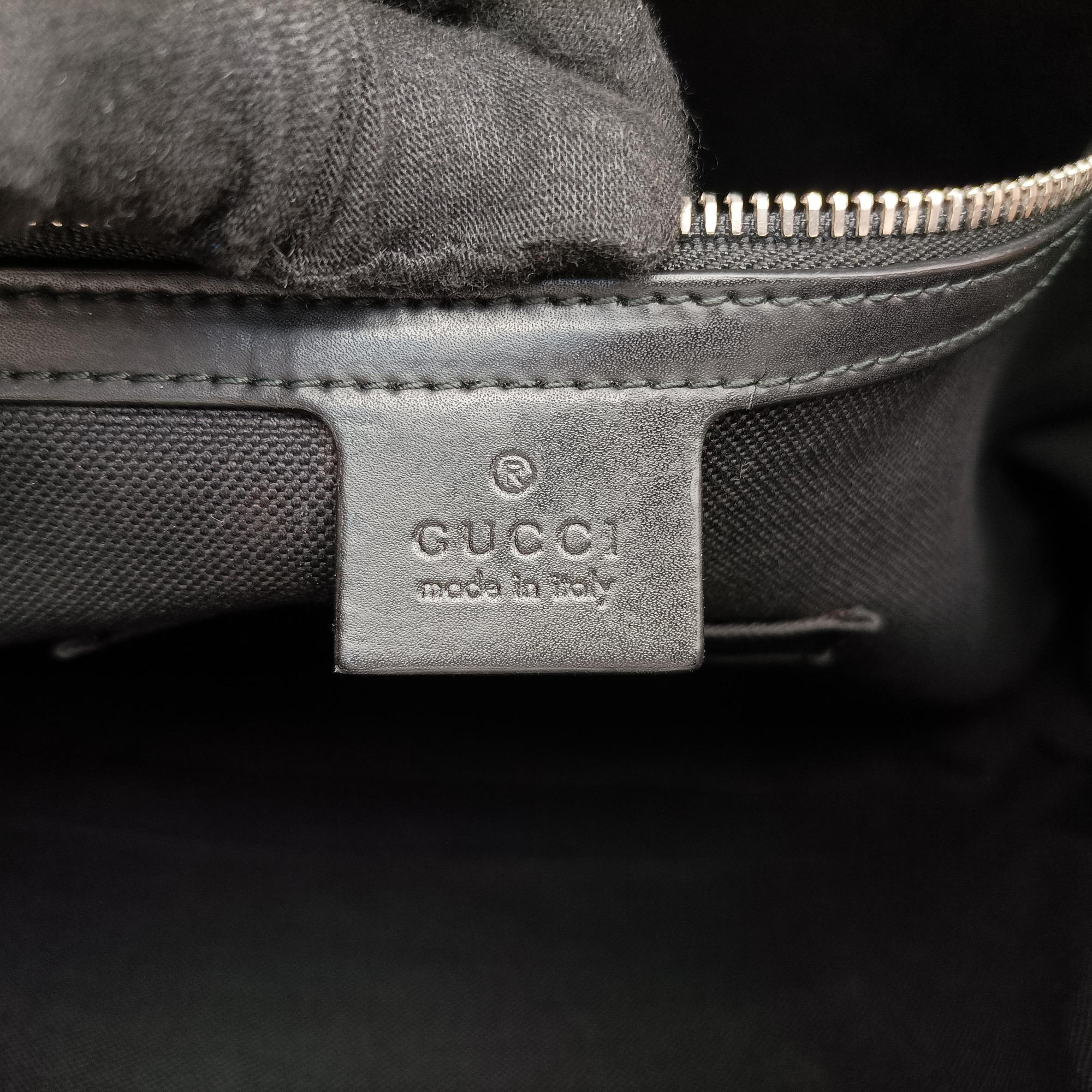Secondhand Gucci Guccissima Black PVC coated canvas×Leather 474135 handbag | stylenewstar
