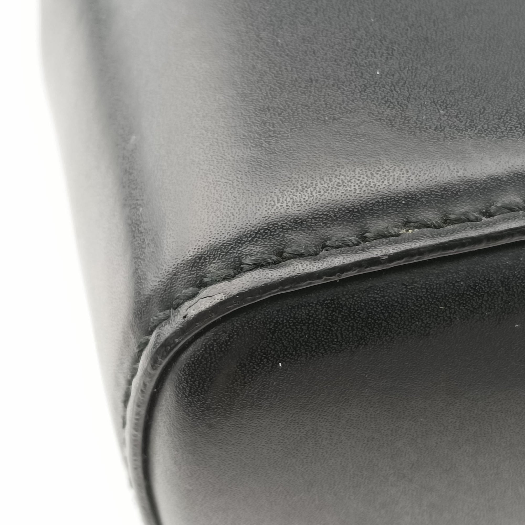 Secondhand Gucci Guccissima Black PVC coated canvas×Leather 474135 handbag | stylenewstar