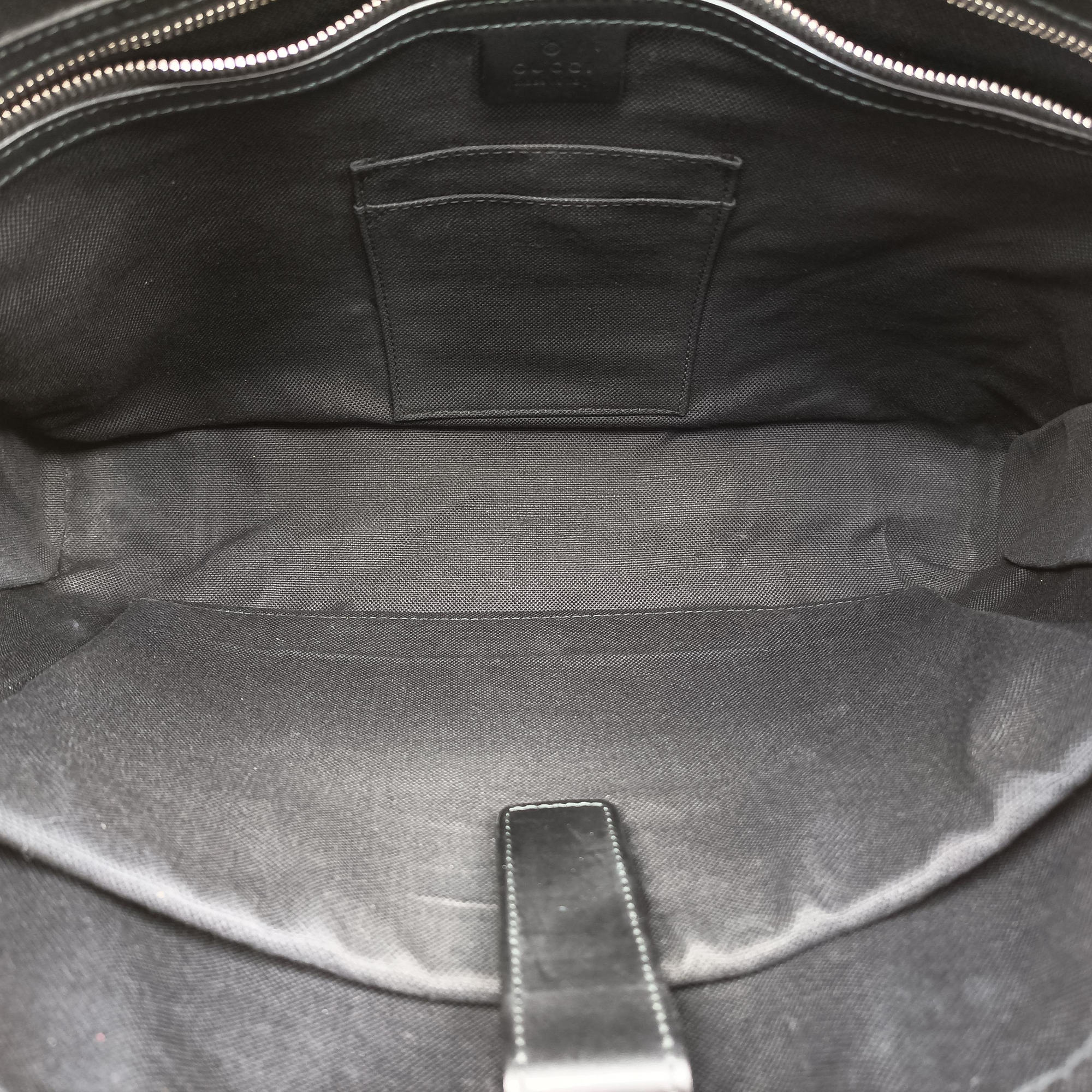 Secondhand Gucci Guccissima Black PVC coated canvas×Leather 474135 handbag | stylenewstar
