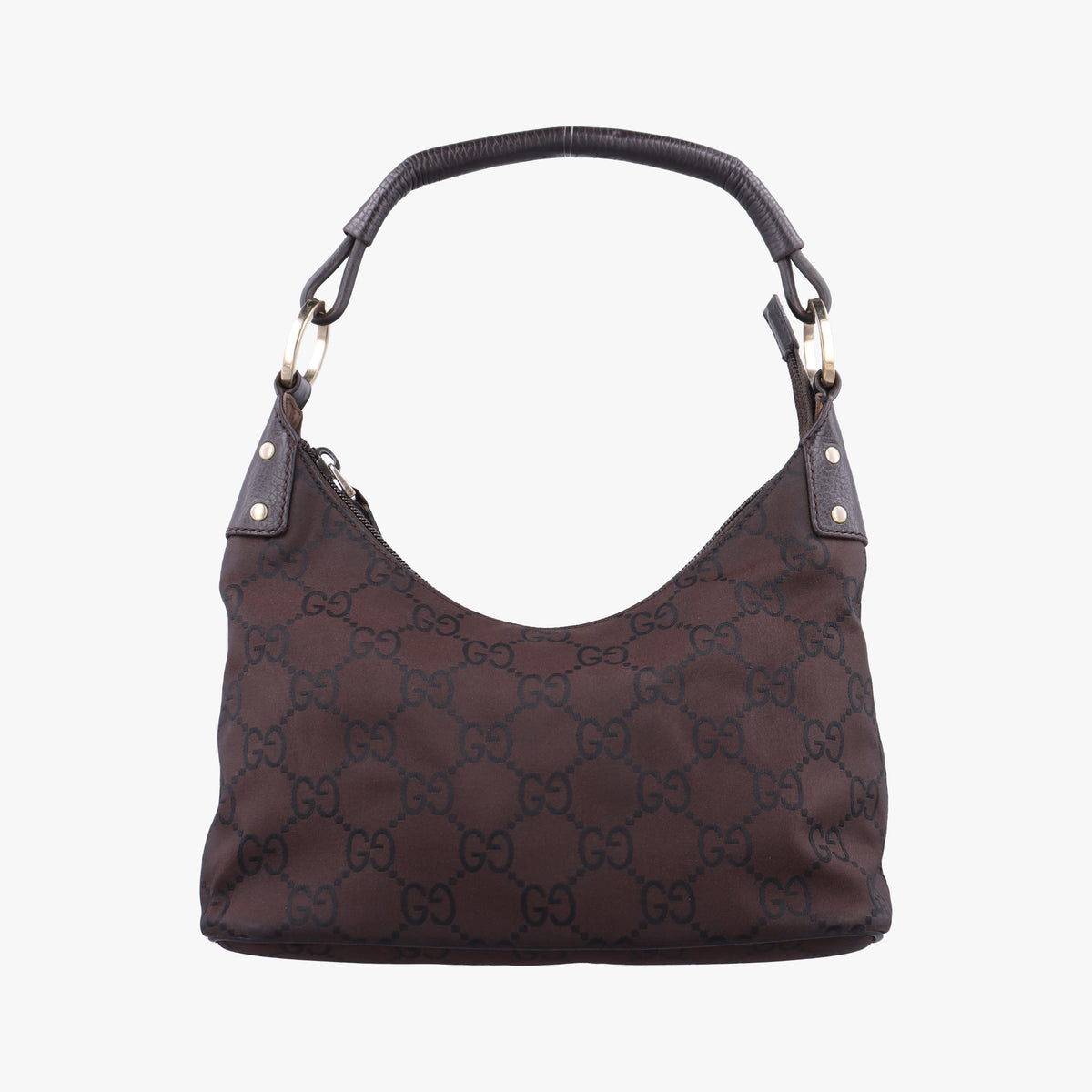 Secondhand Gucci GG pattern Brown Canvas×Leather 179774 shoulderbag | stylenewstar