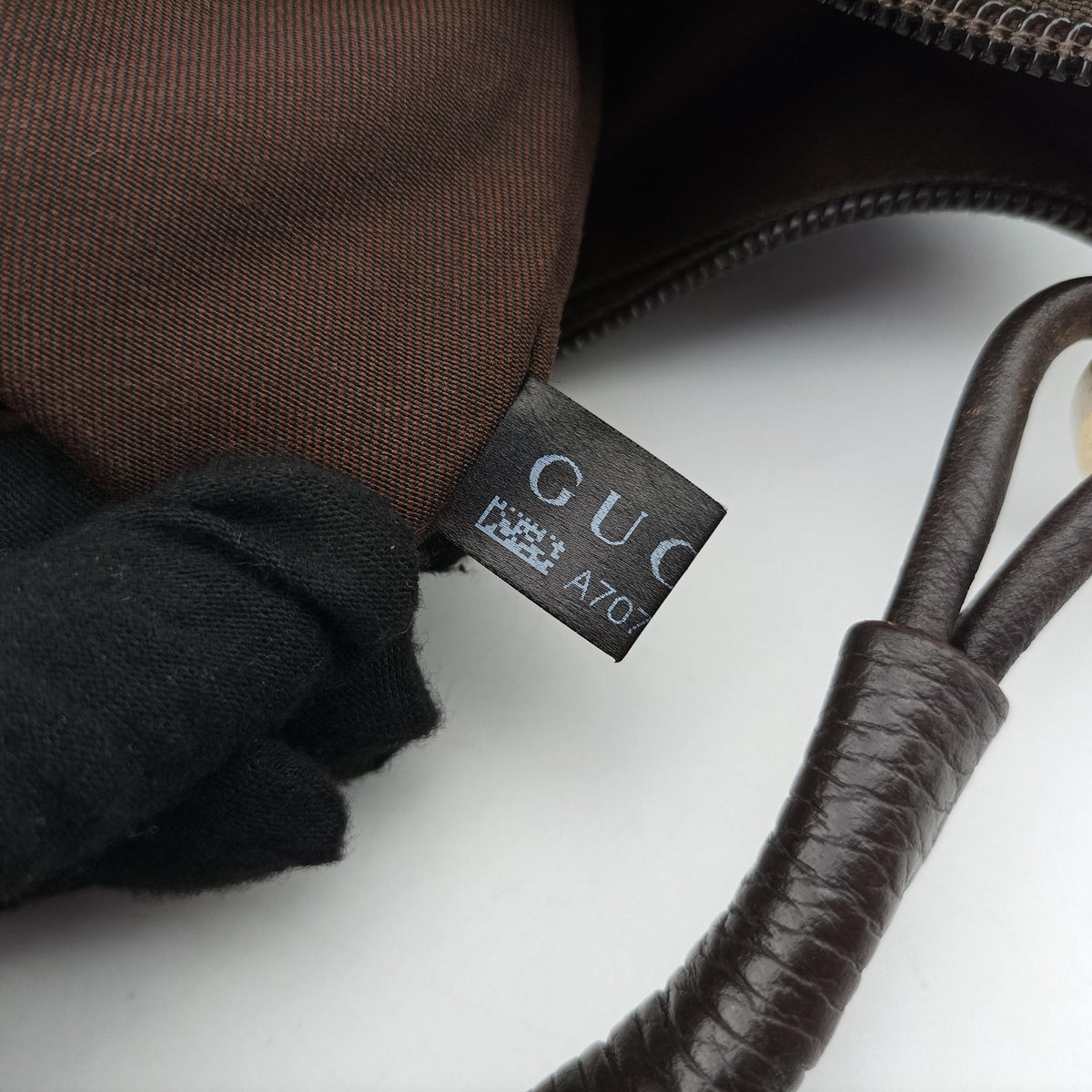 Secondhand Gucci GG pattern Brown Canvas×Leather 179774 shoulderbag | stylenewstar