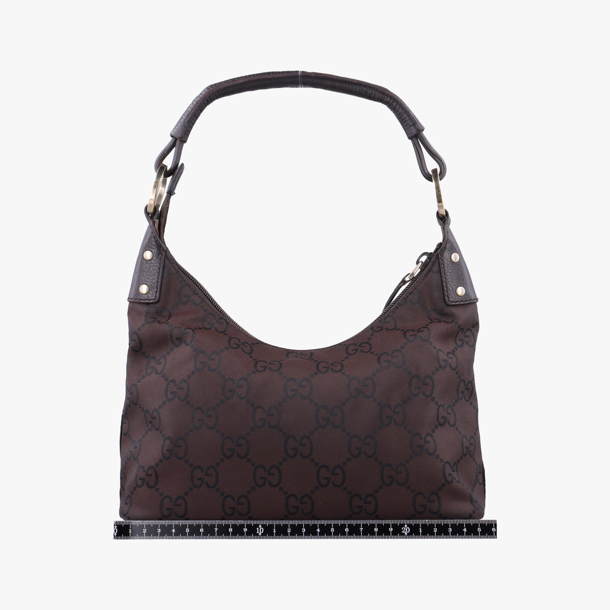 Secondhand Gucci GG pattern Brown Canvas×Leather 179774 shoulderbag | stylenewstar