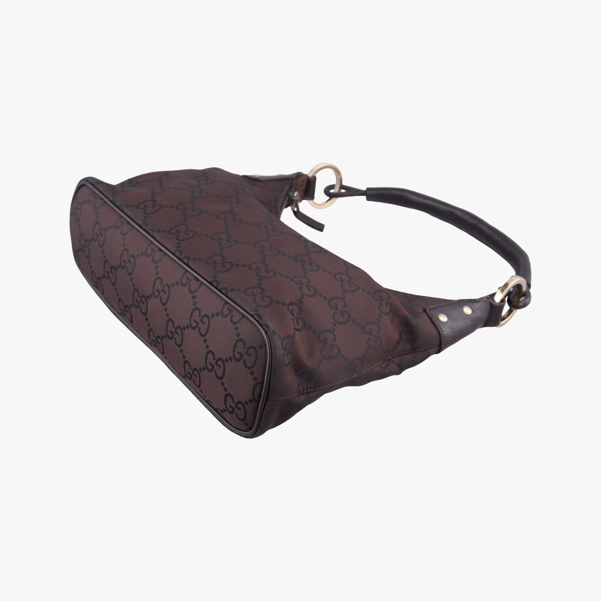 Secondhand Gucci GG pattern Brown Canvas×Leather 179774 shoulderbag | stylenewstar