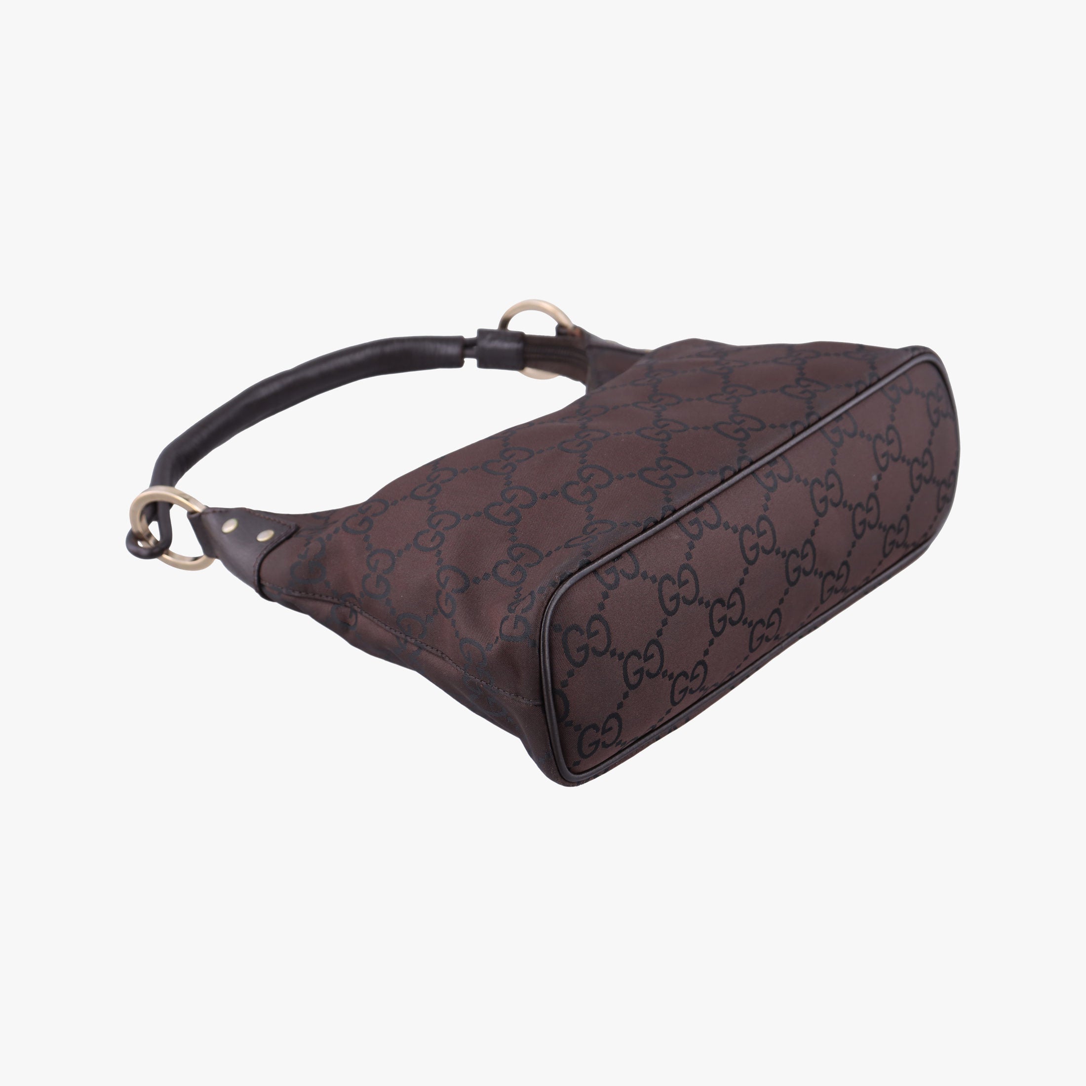 Secondhand Gucci GG pattern Brown Canvas×Leather 179774 shoulderbag | stylenewstar