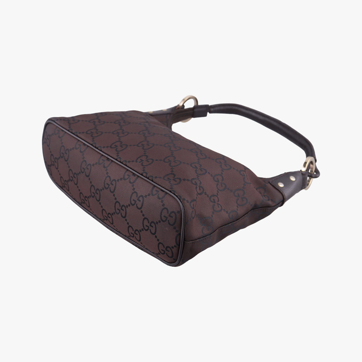 Secondhand Gucci GG pattern Brown Canvas×Leather 179774 shoulderbag | stylenewstar