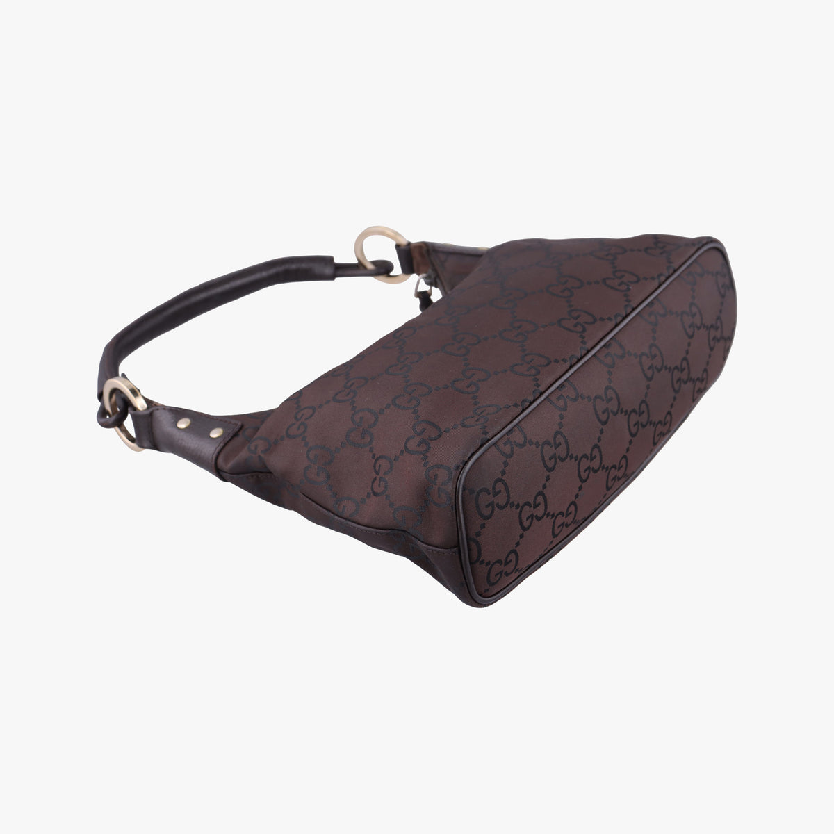 Secondhand Gucci GG pattern Brown Canvas×Leather 179774 shoulderbag | stylenewstar