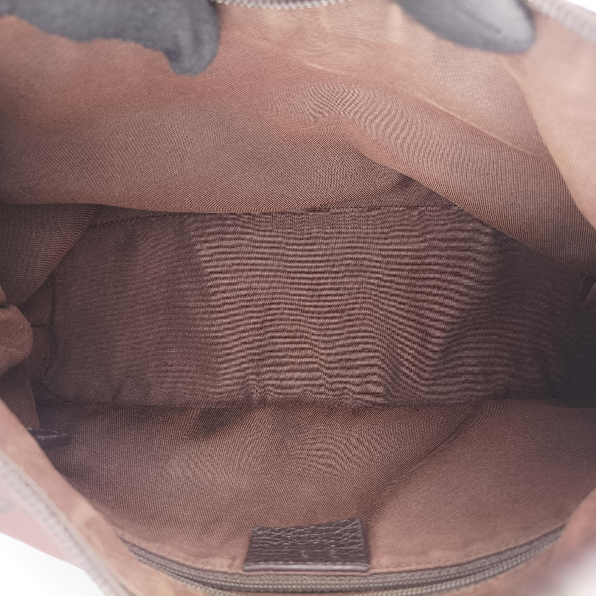 Secondhand Gucci GG pattern Brown Canvas×Leather 179774 shoulderbag | stylenewstar