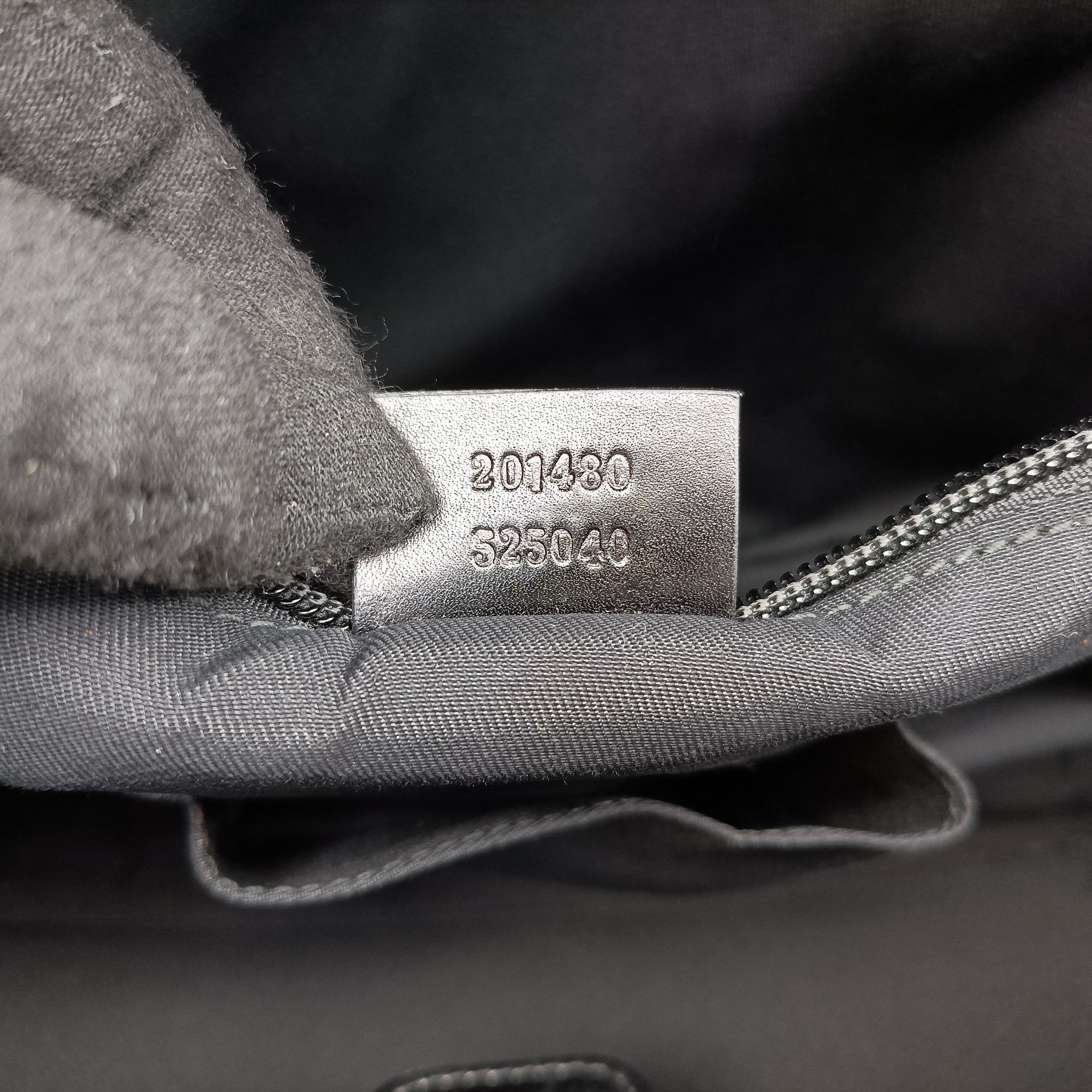 Pre-owned Gucci GG plus GG Supreme Briefcase Black Leather 201480 handbag | stylenewstar