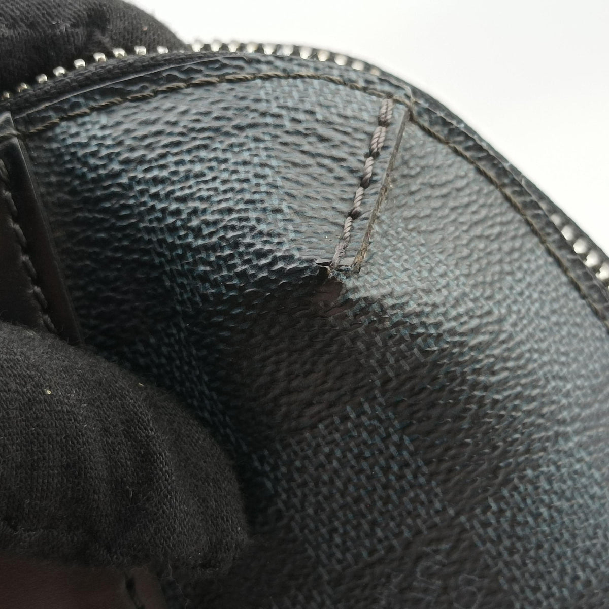 Pre-owned Louis Vuitton Porte-Documents Jour NM Noir Damier Graphite N48260 handbag | stylenewstar