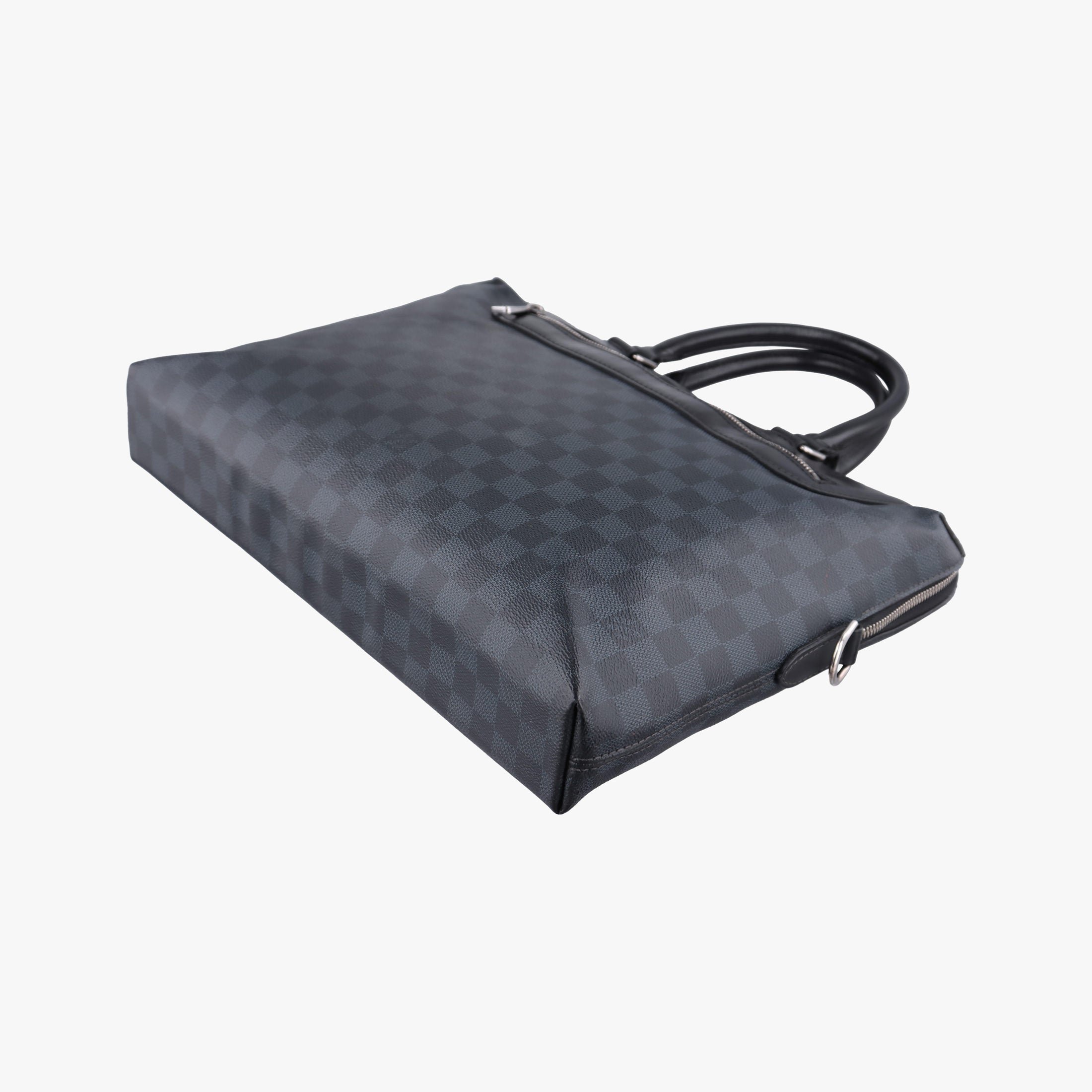 Pre-owned Louis Vuitton Porte-Documents Jour NM Noir Damier Graphite N48260 handbag | stylenewstar
