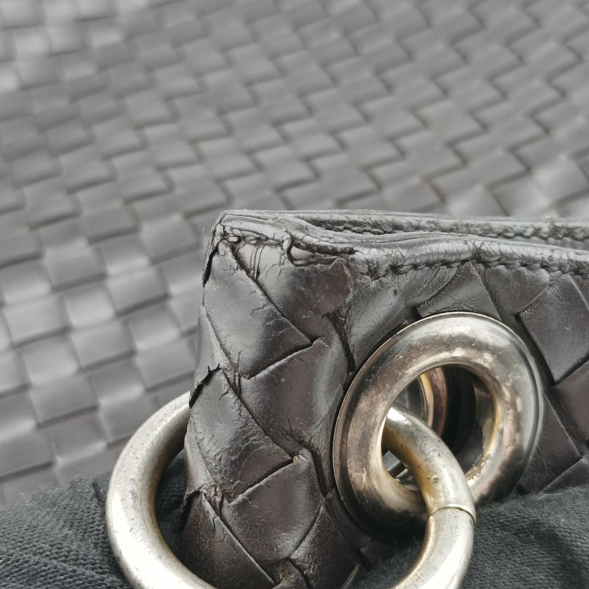Vintage Bottega Veneta Intrecciato Brown lambskin  shoulderbag | stylenewstar