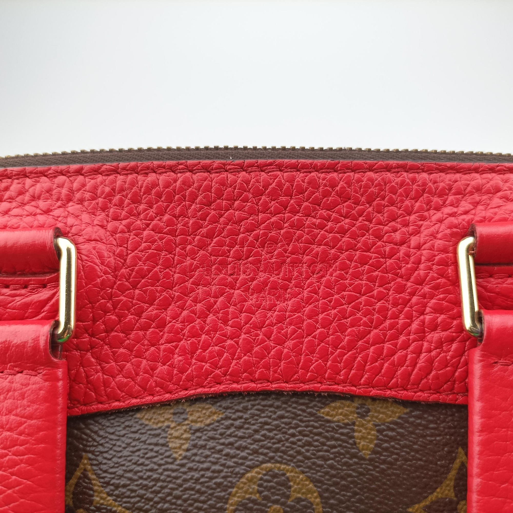 Secondhand Louis Vuitton RETIRO PM brown×CERISE Monogram Canvas×calf leather M40546 shoulderbag | stylenewstar