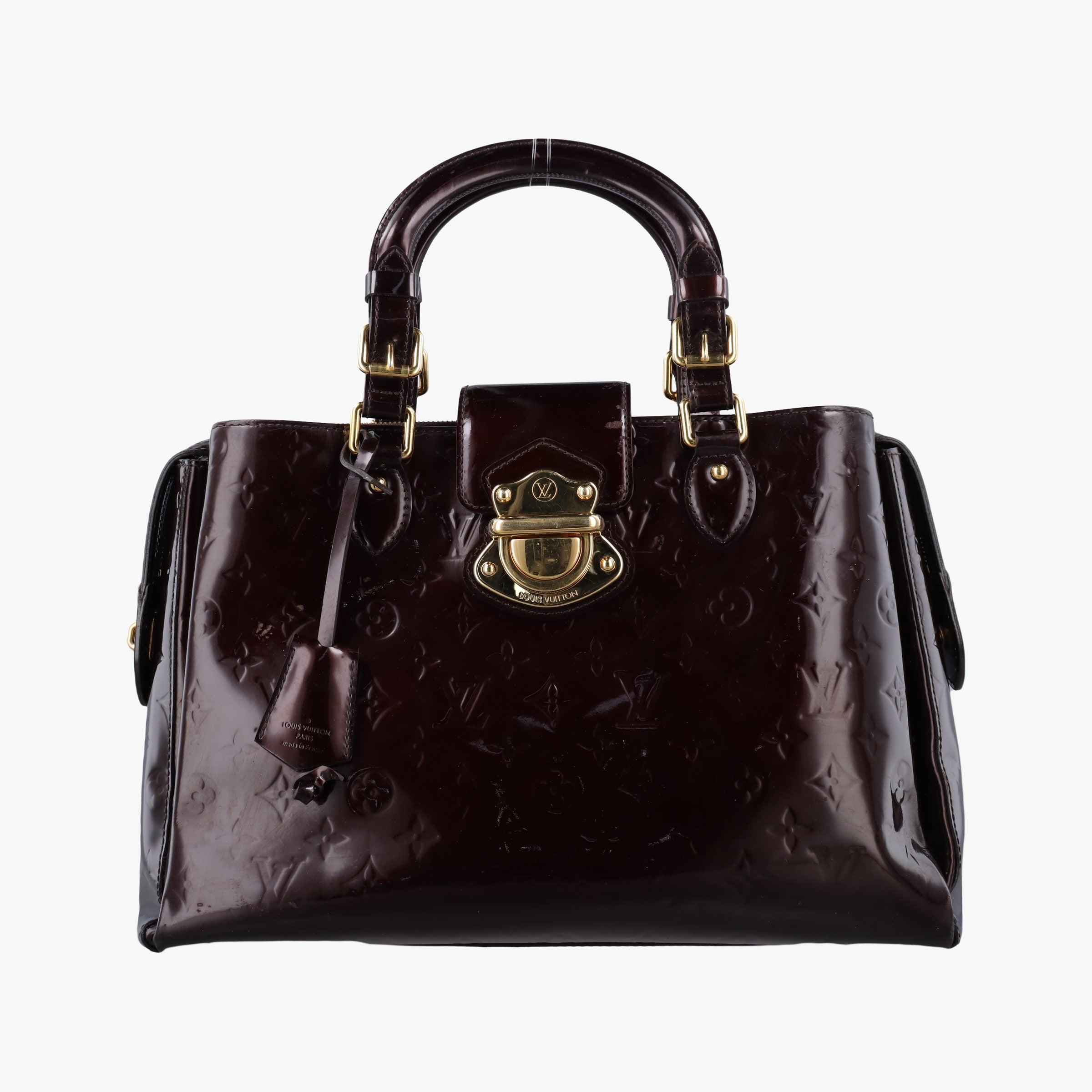 Pre-owned Louis Vuitton MELROSE AVENUE AMARANTE Vernis M93757 handbag | stylenewstar