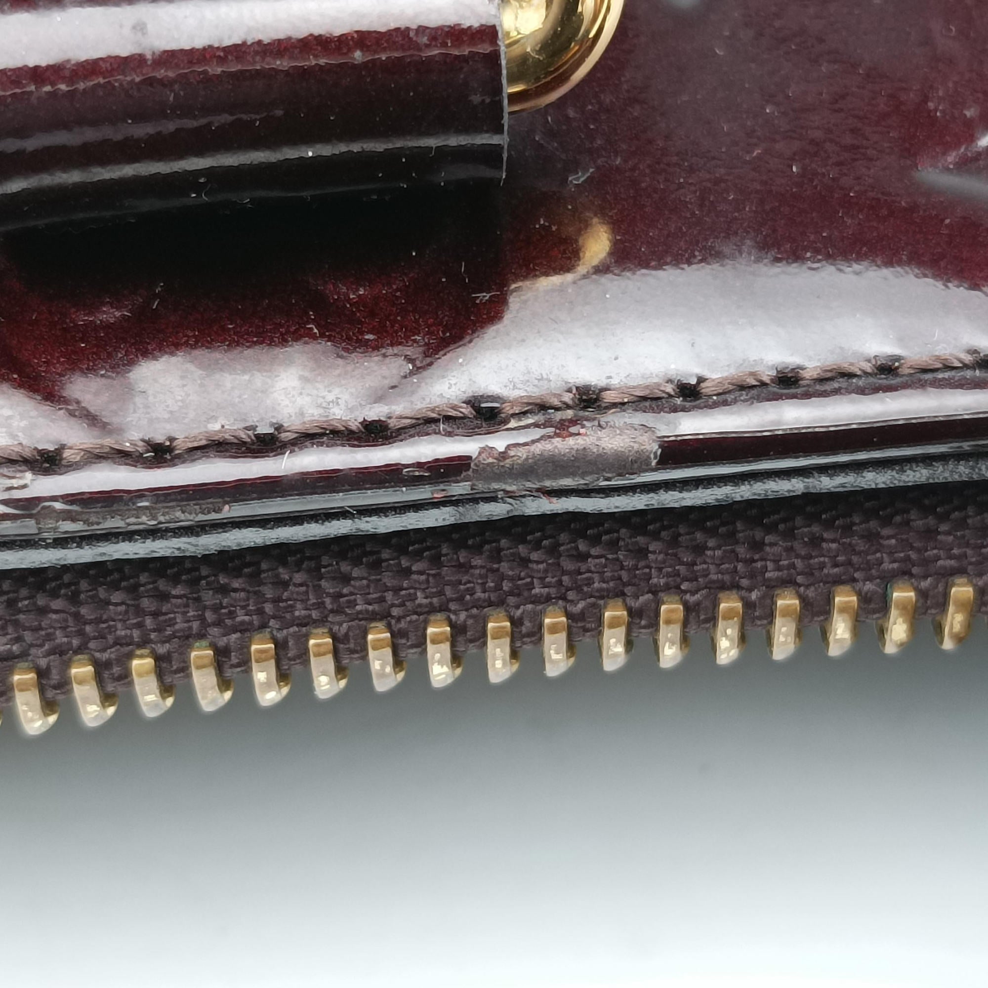 Pre-owned Louis Vuitton MELROSE AVENUE AMARANTE Vernis M93757 handbag | stylenewstar